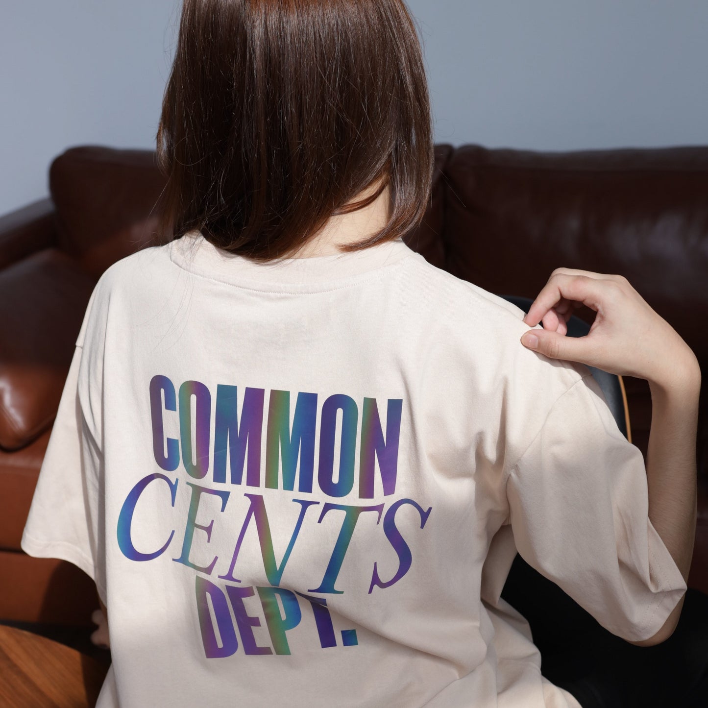 Common Cents Dept Brown Tee