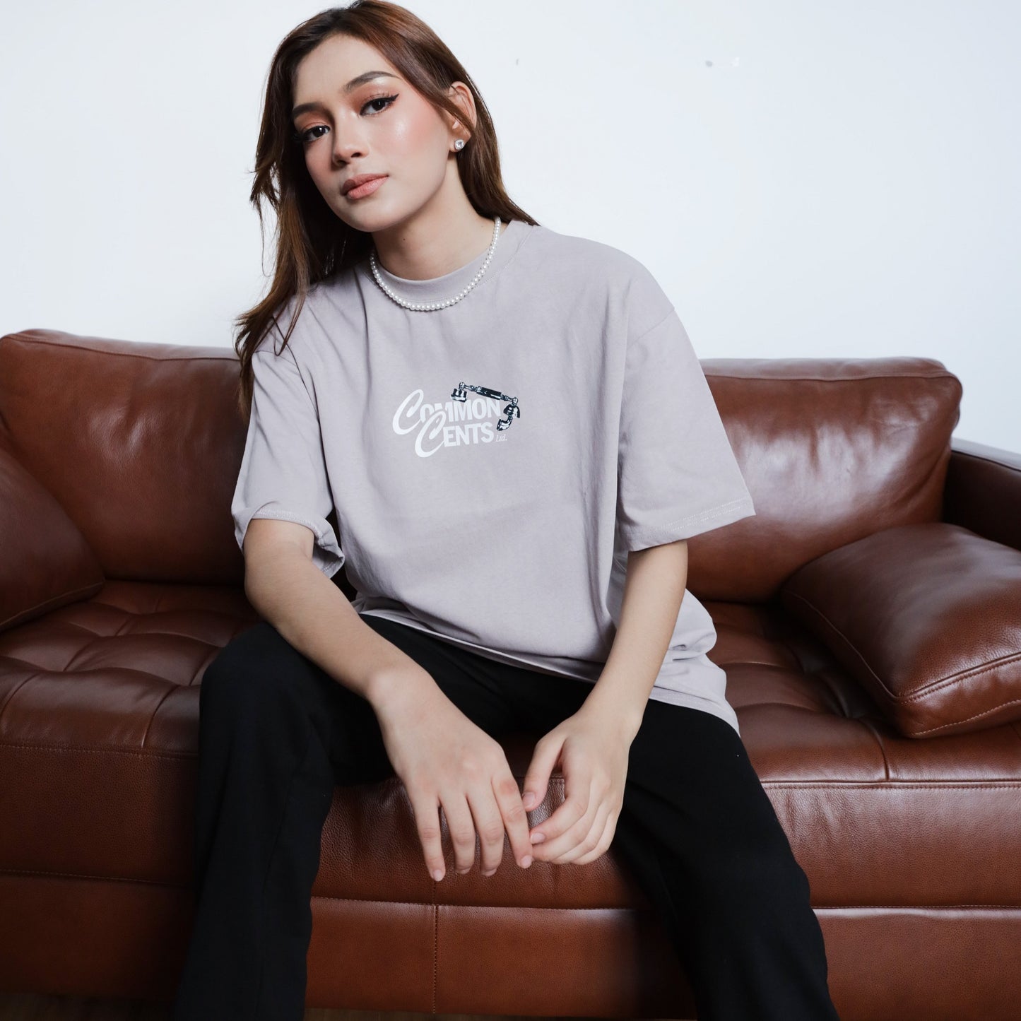 Common Cents Hotline Tee Grey