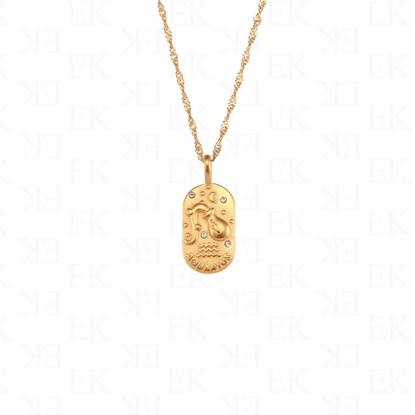 Horoscope Necklace Gold