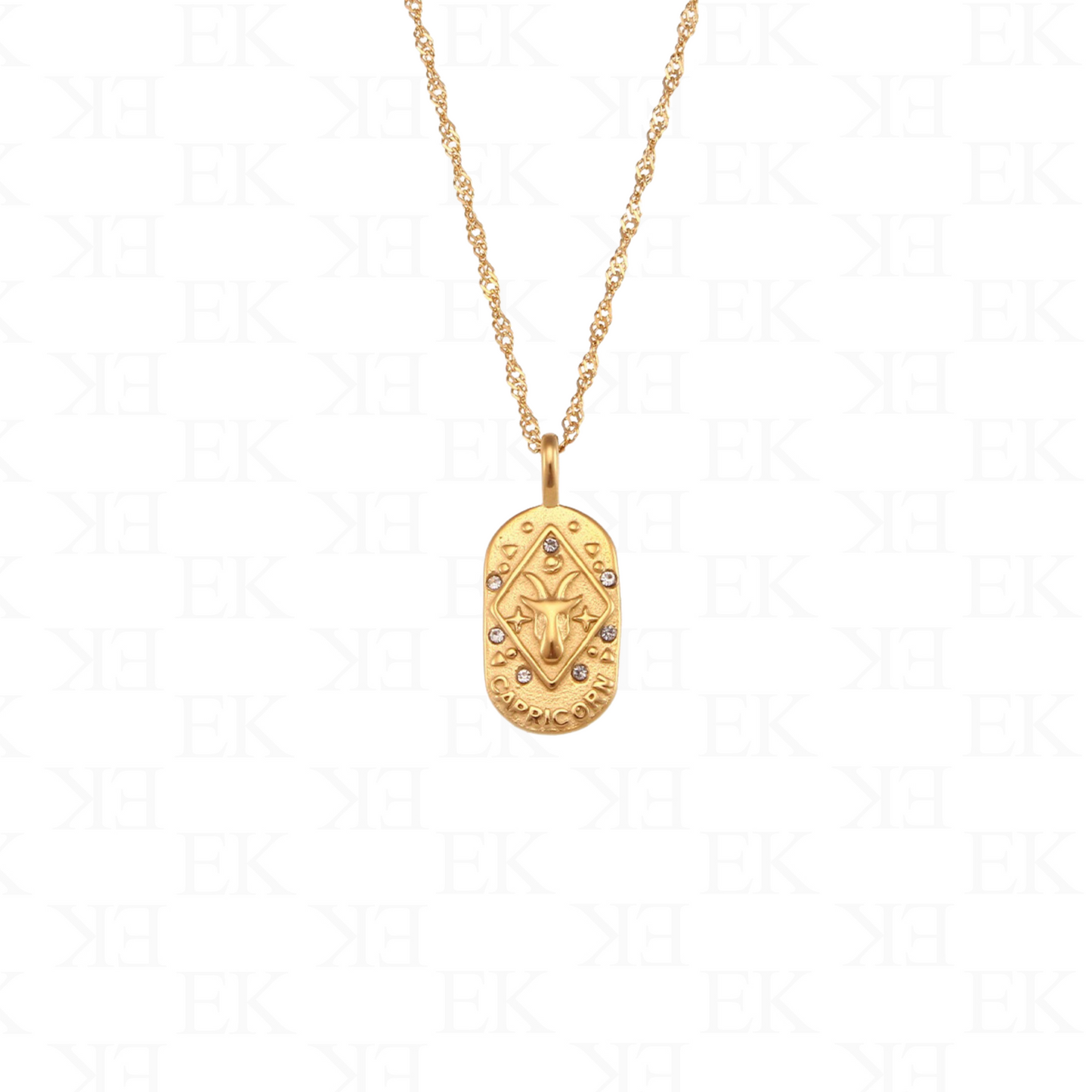 Horoscope Necklace Gold