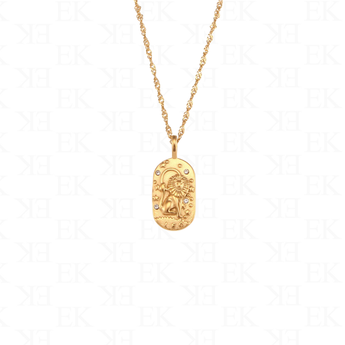 Horoscope Necklace Gold