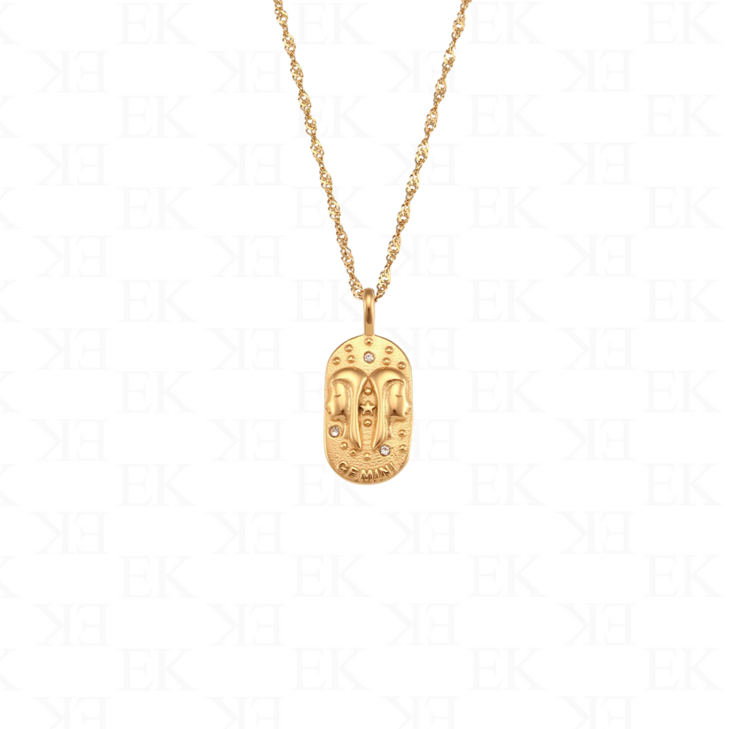 Horoscope Necklace Gold