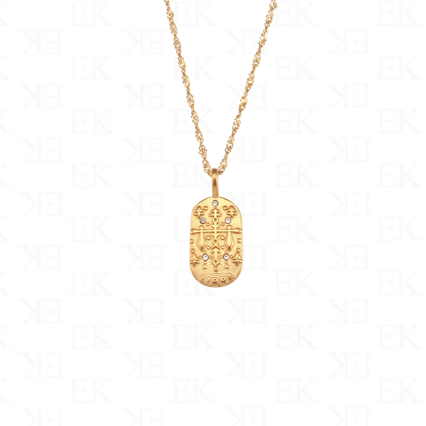Horoscope Necklace Gold