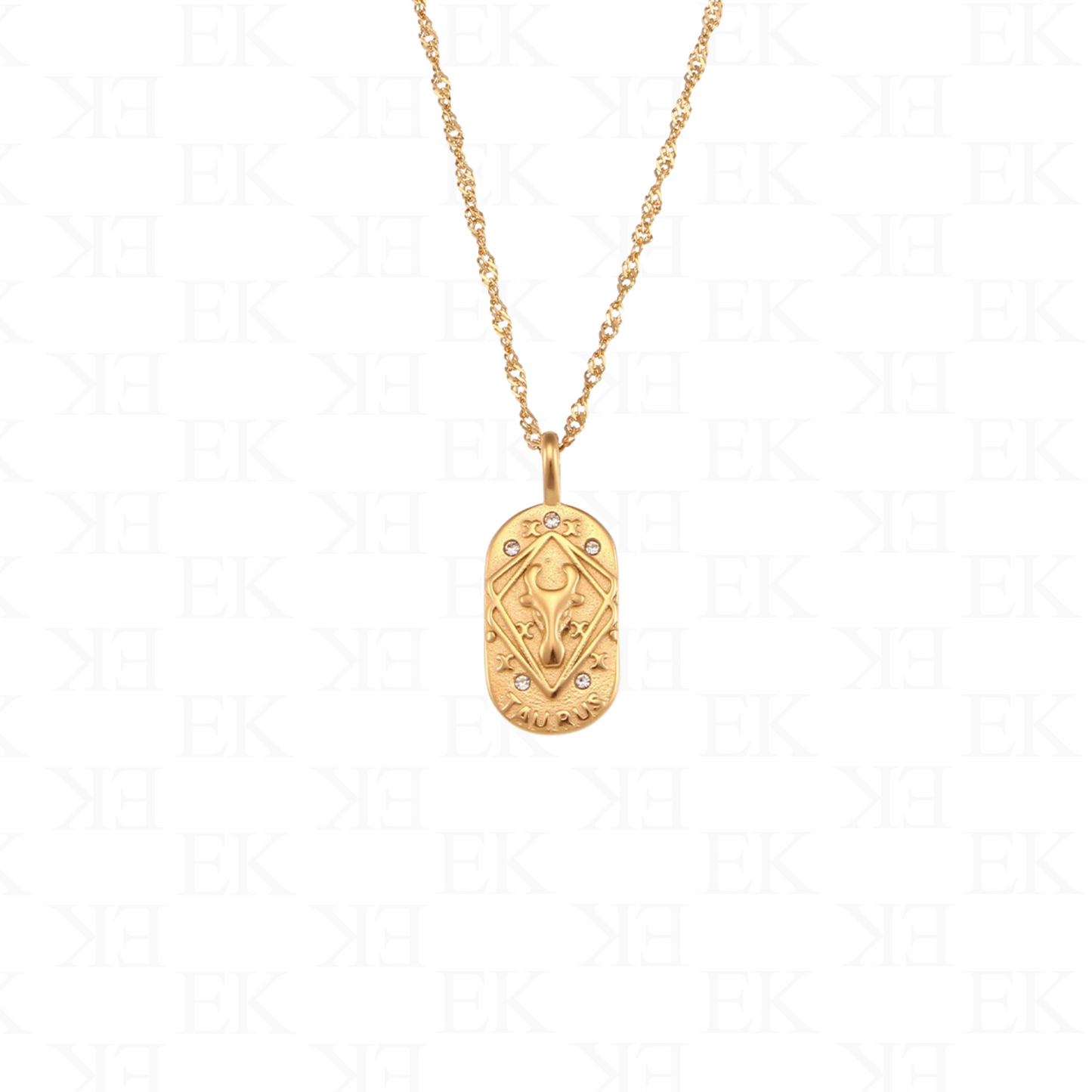 Horoscope Necklace Gold