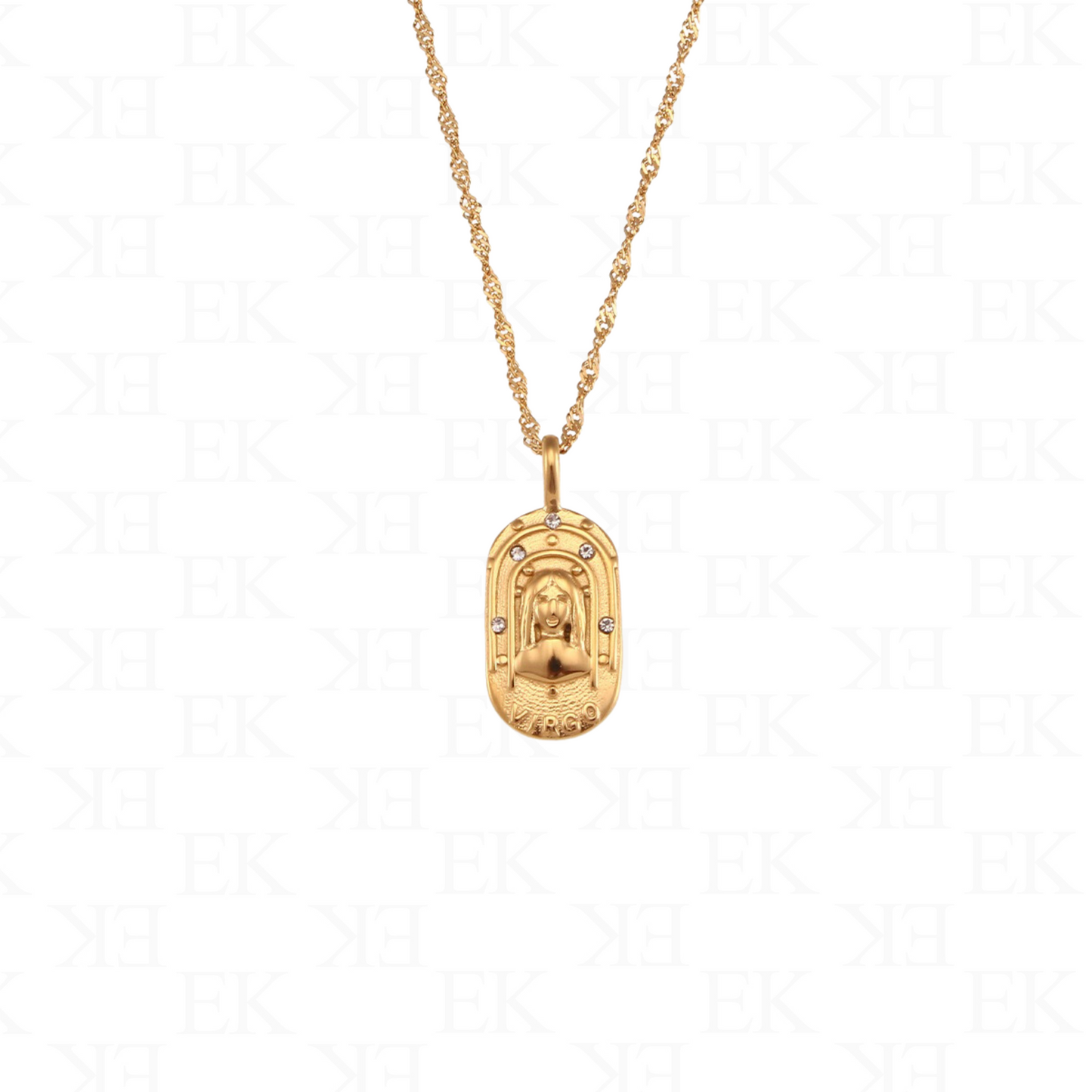 Horoscope Necklace Gold
