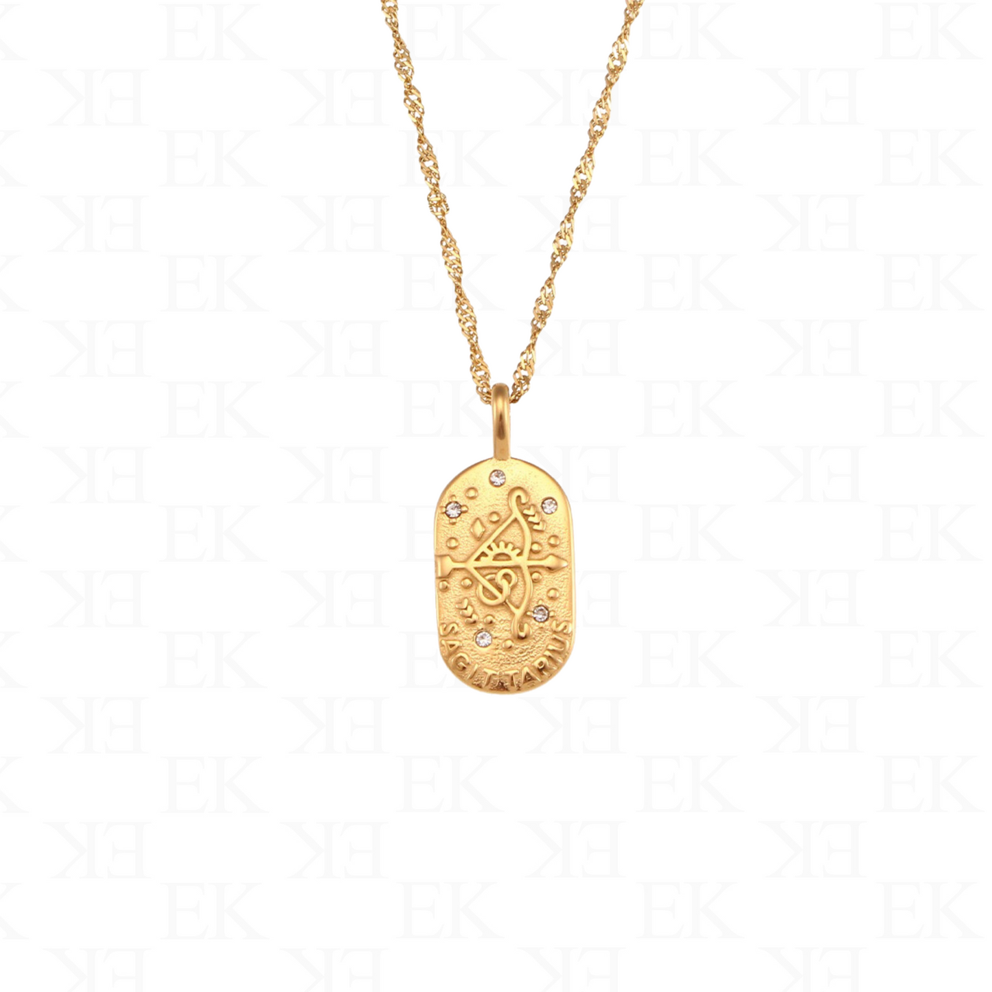 Horoscope Necklace Gold
