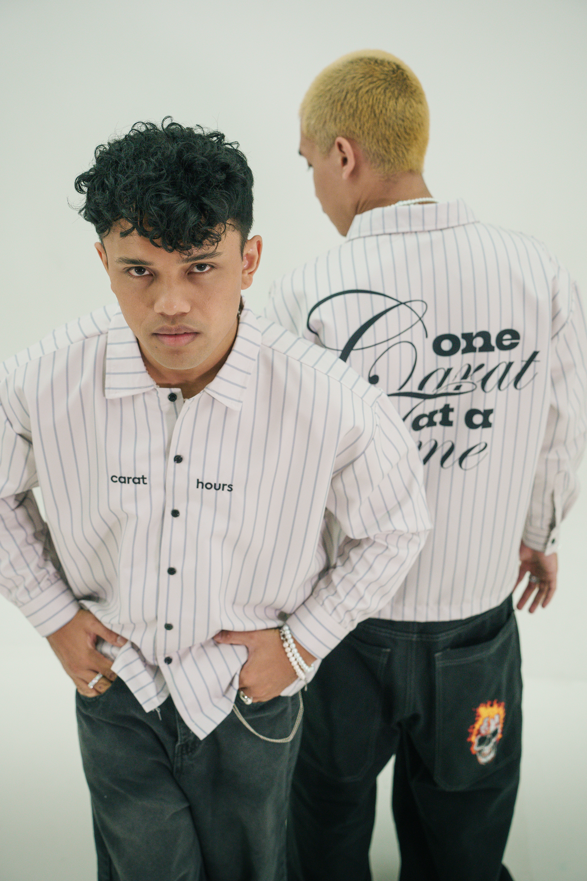 Carat Hours Boxy Long Sleeve White