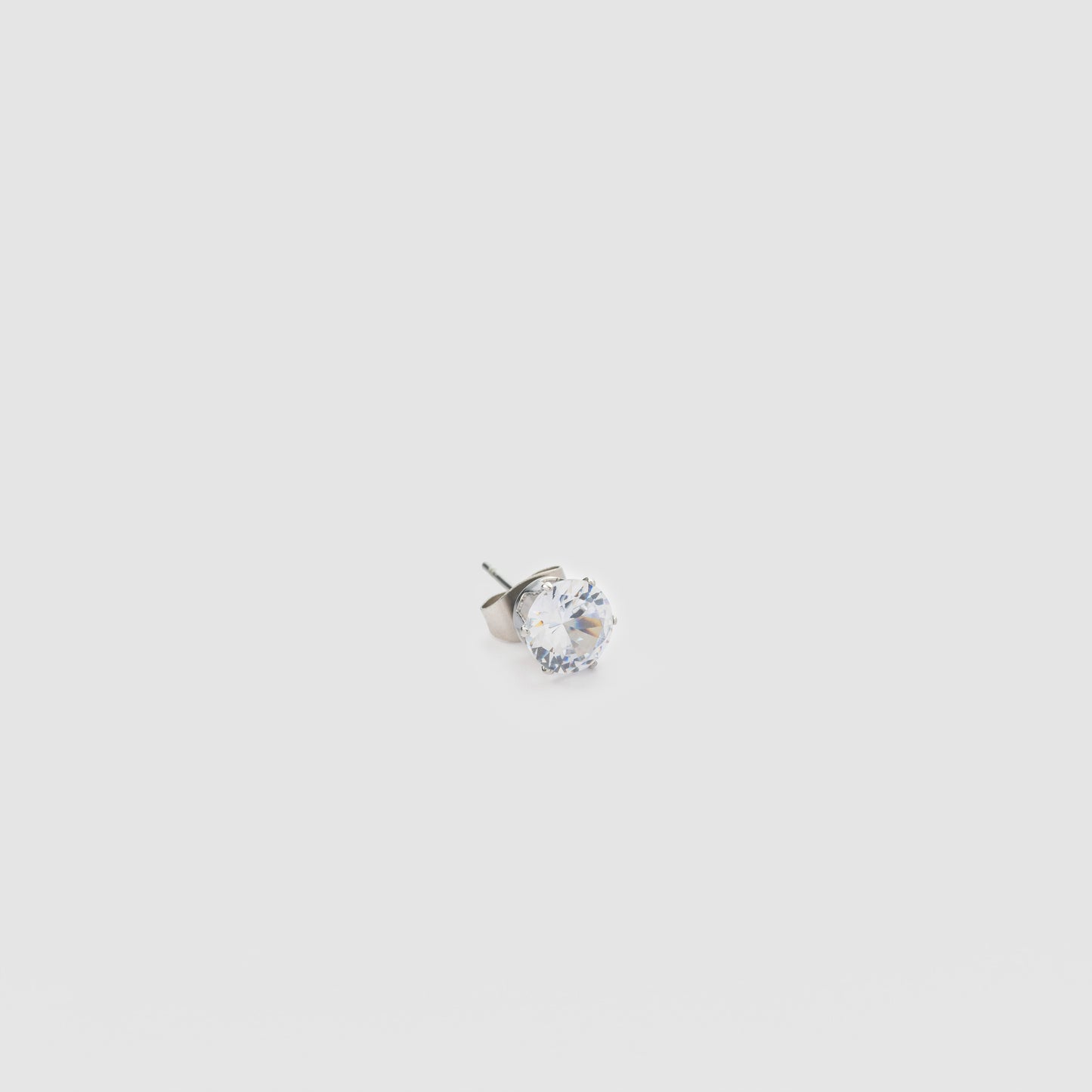 Iced Out 5mm Round Earring (Pair)
