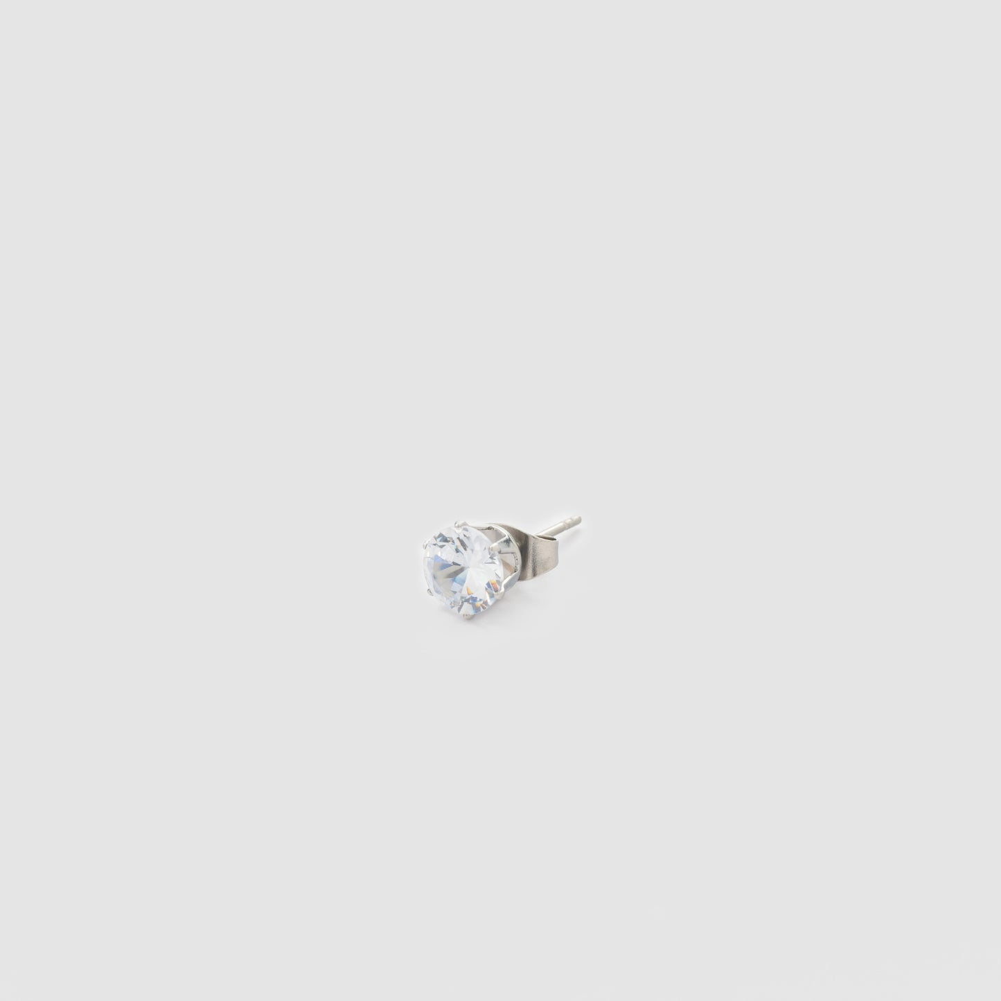 Iced Out 5mm Round Earring (Pair)