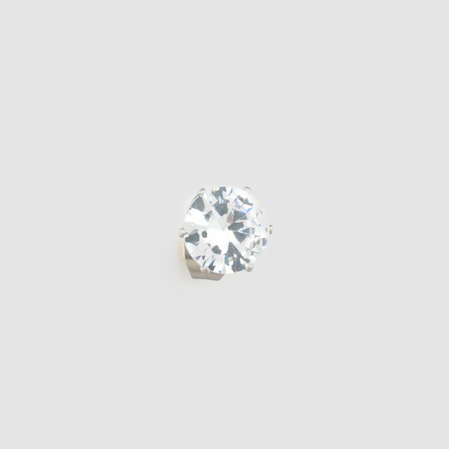 Iced Out 5mm Round Earring (Pair)