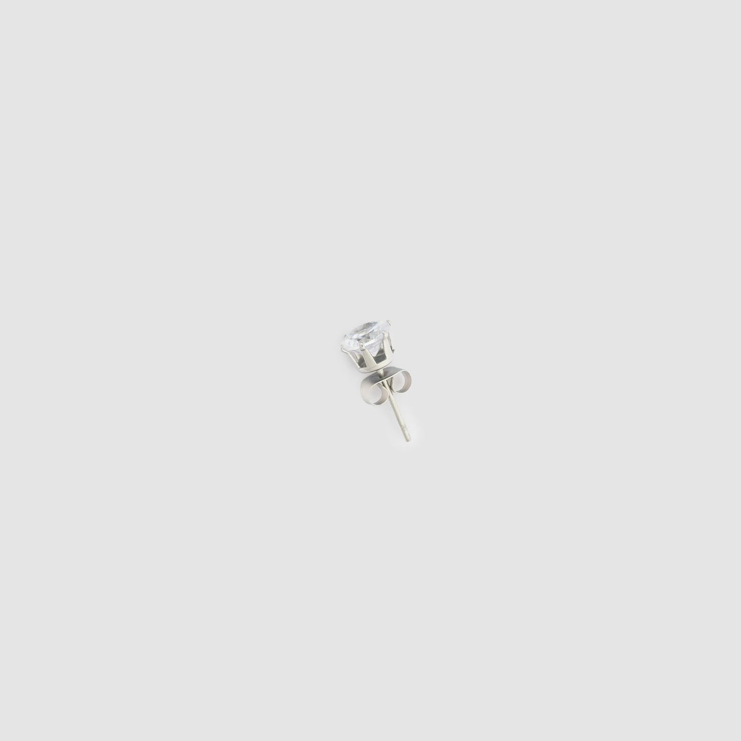 Iced Out 5mm Round Earring (Pair)