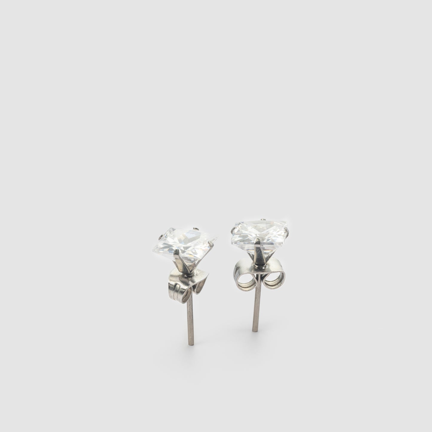 Iced Out Square Earring 7mm (Pair)