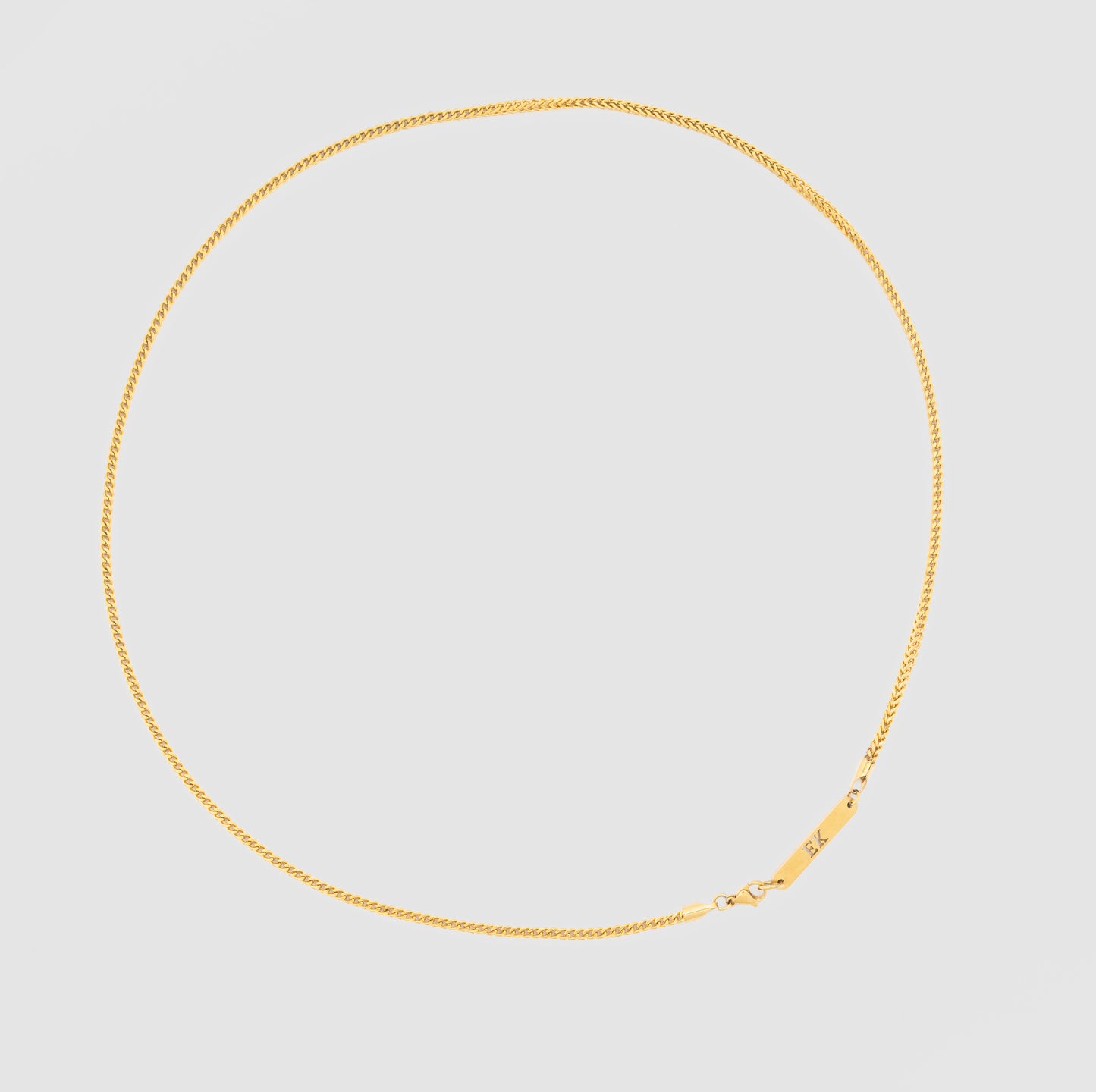 Plain Titanium Chain Gold