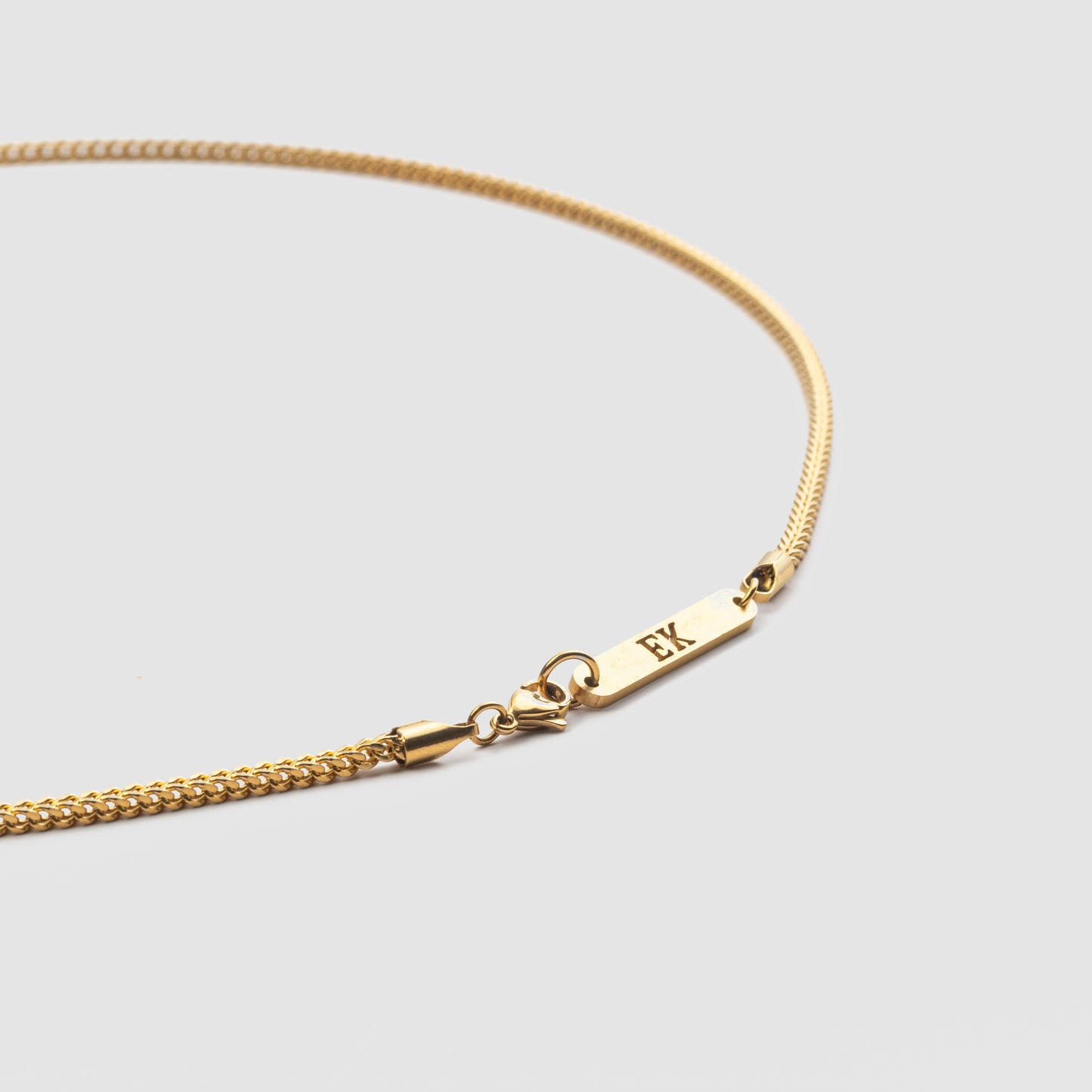 Plain Titanium Chain Gold