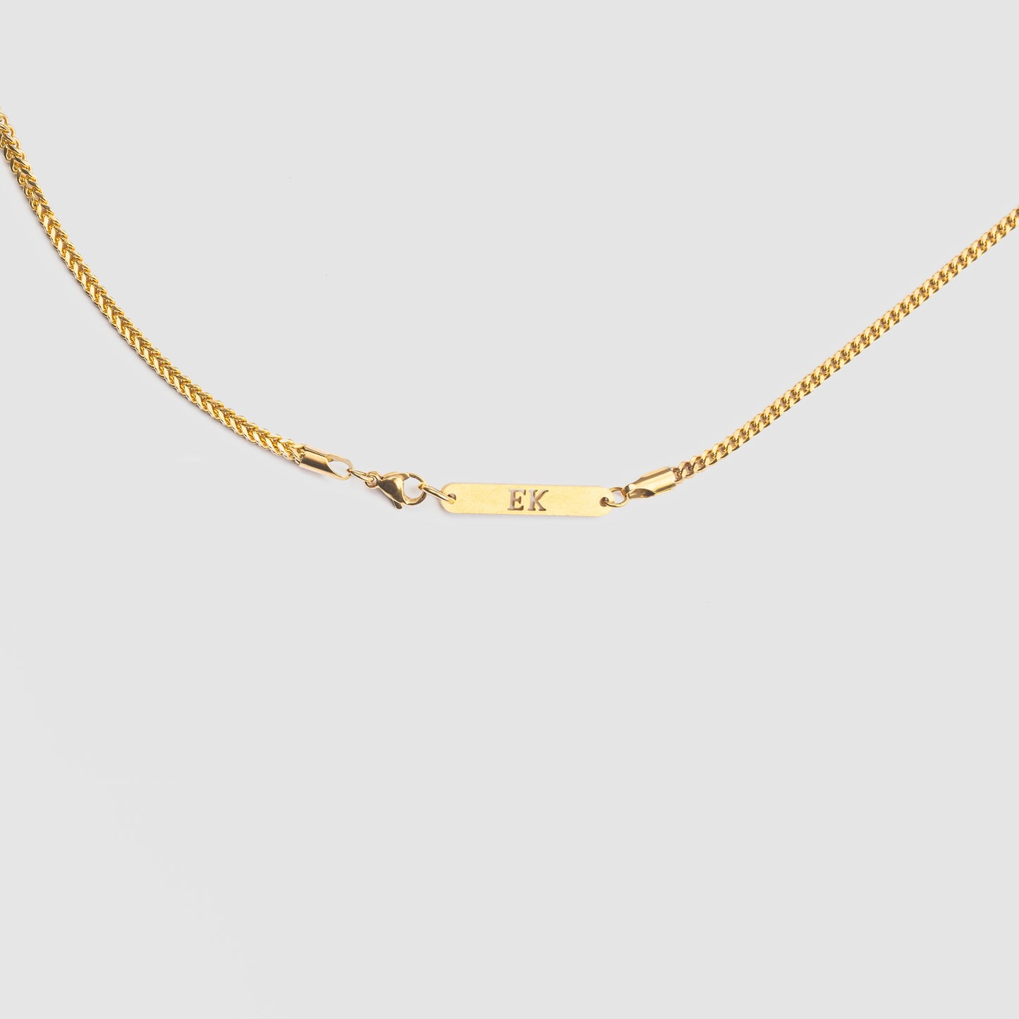 Plain Titanium Chain Gold