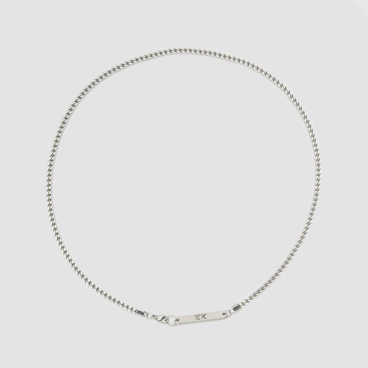 Plain Titanium Chain Silver