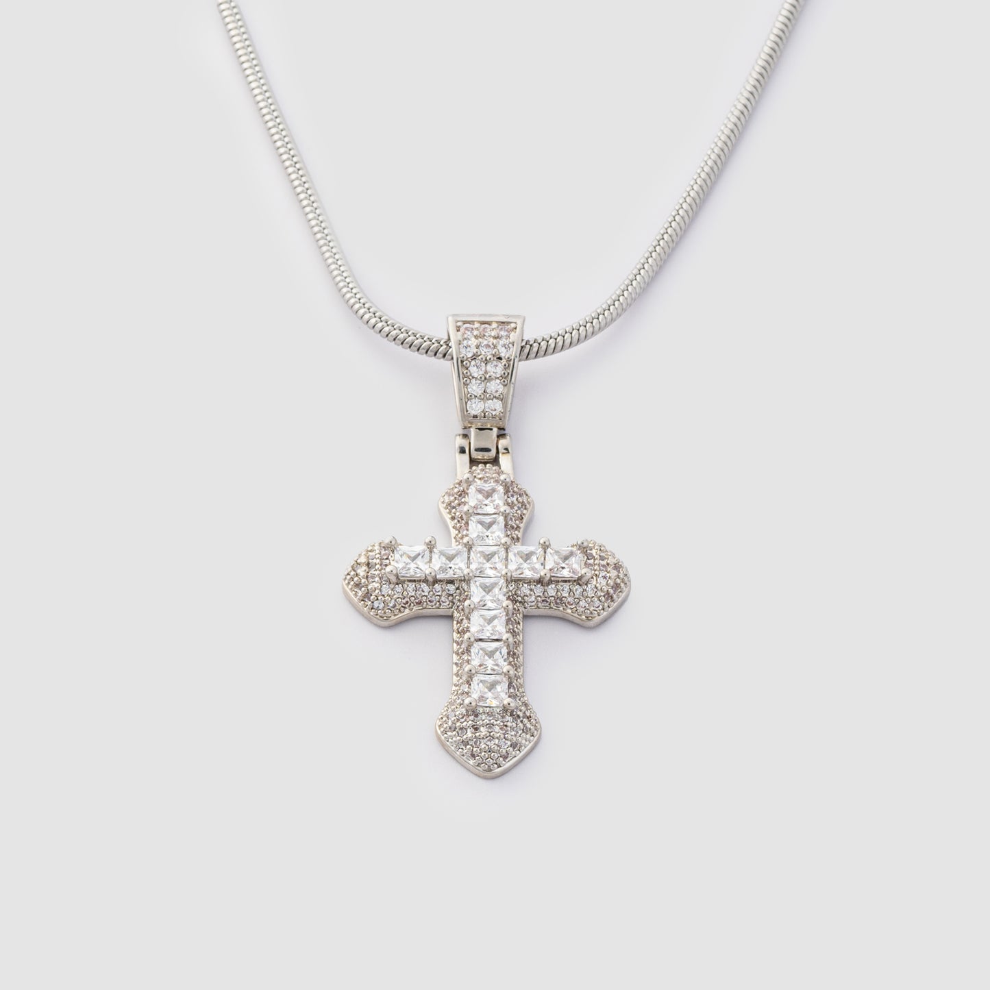 Infinite Cross Necklace Silver