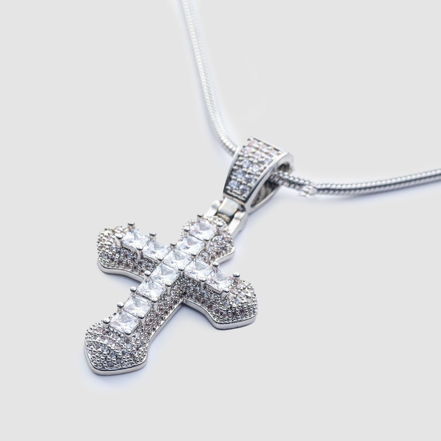 Infinite Cross Necklace Silver