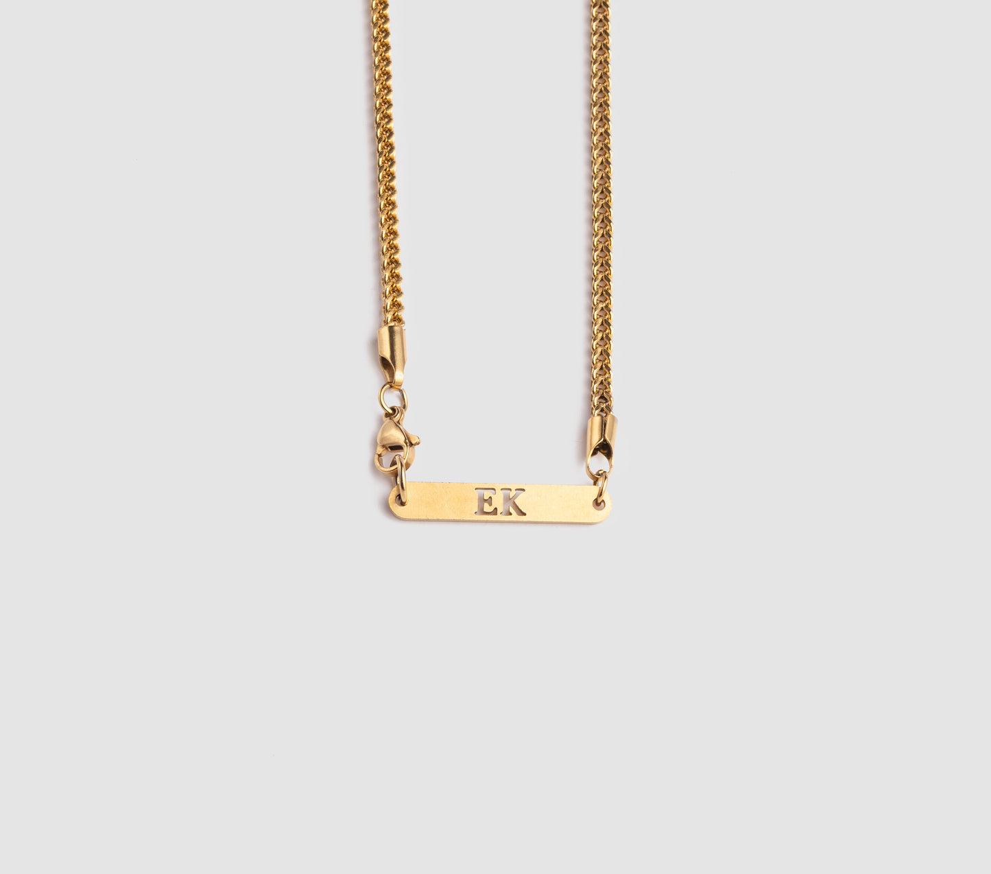 Plain Titanium Chain Gold