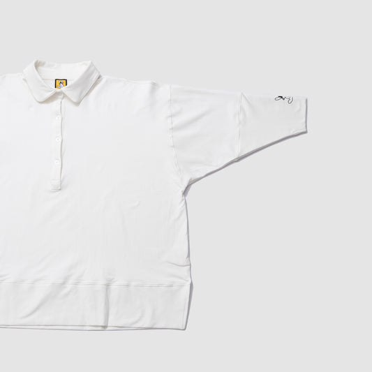 Collar Long Sleeve Shirt White