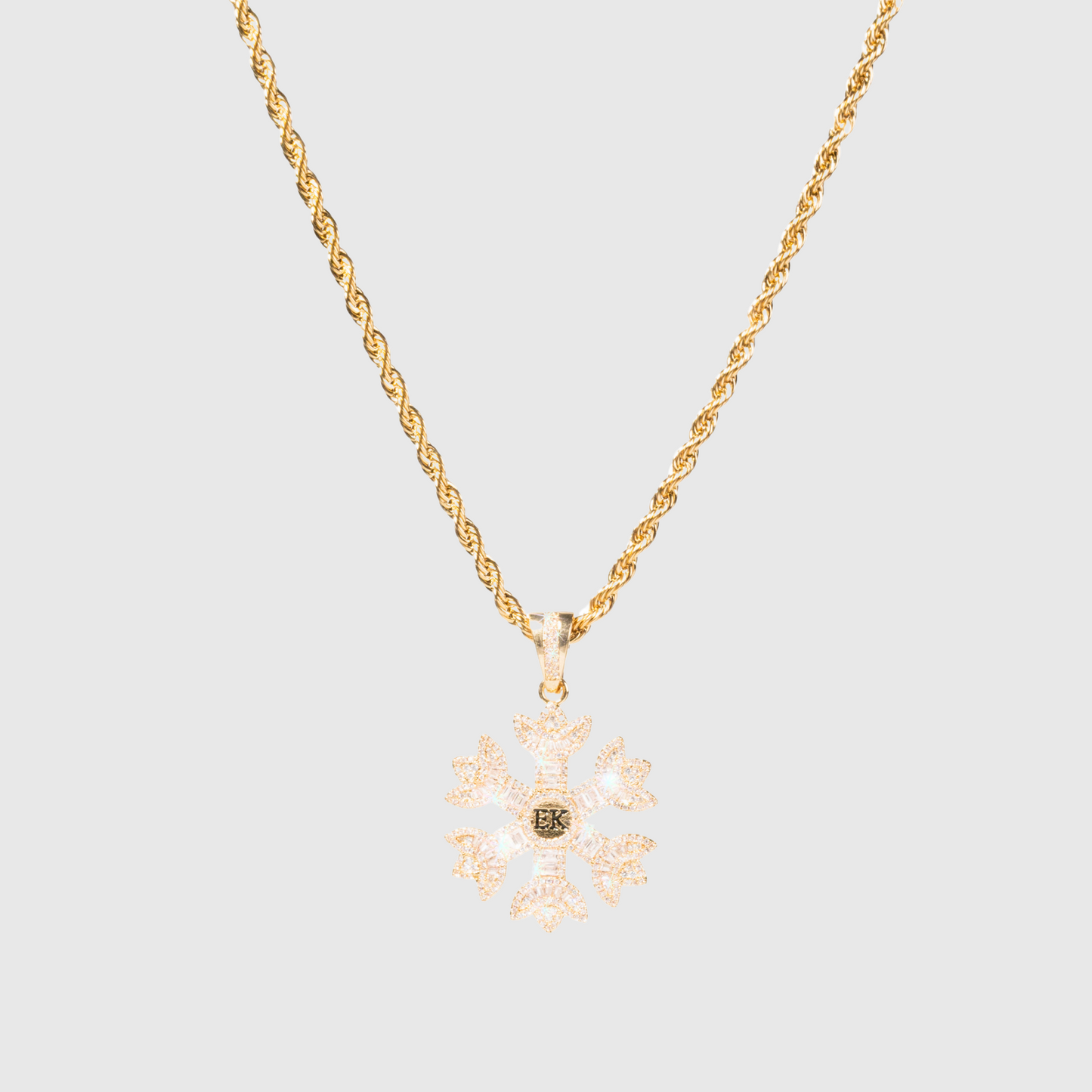 Icy Frost Necklace Gold