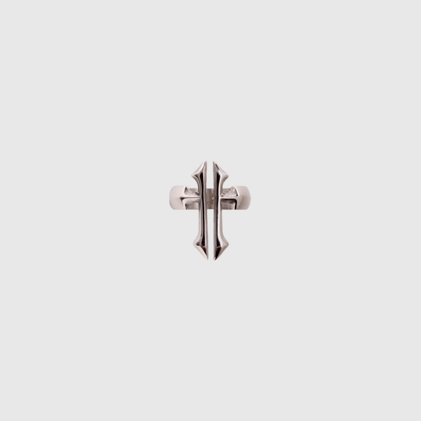 T Cross Ring Silver