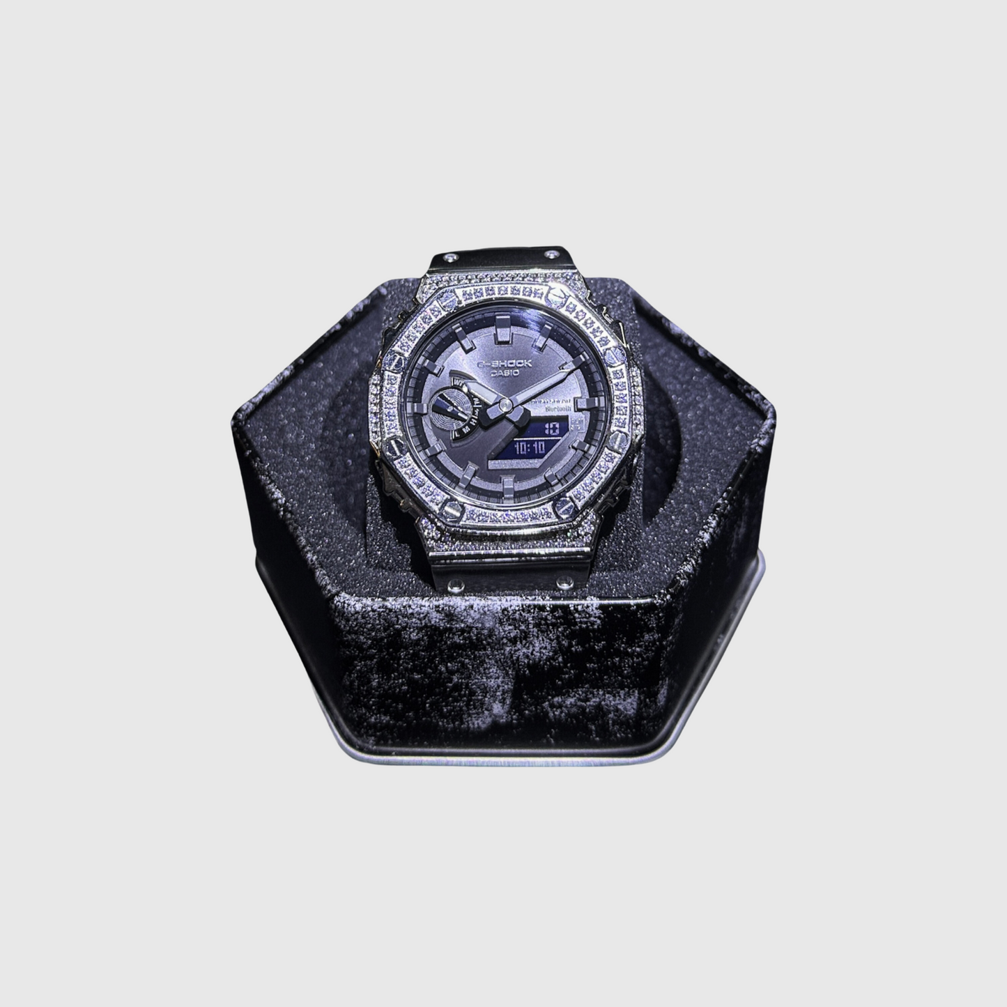 GWM X EK Crystal Series Casio G-Shock GA-2100 (FULL METAL SILVER)