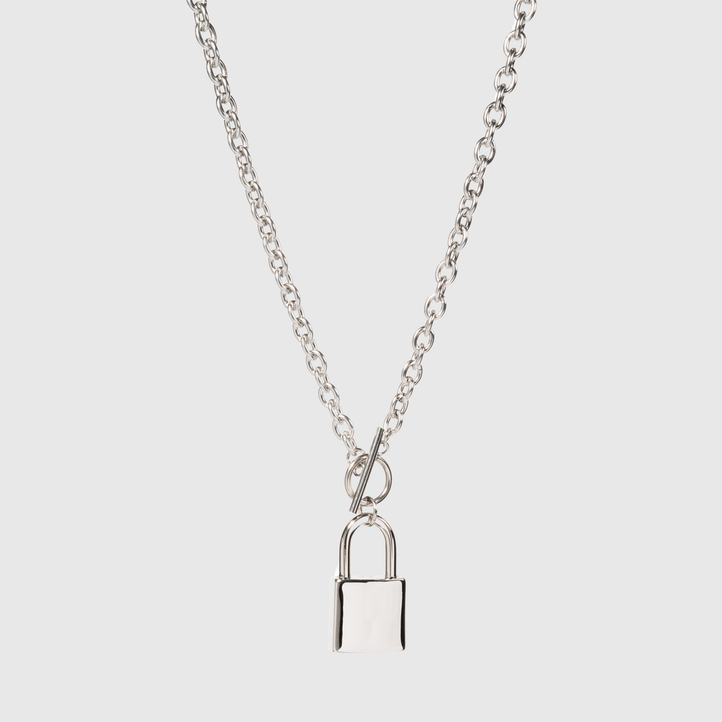 Lock Necklace Silver