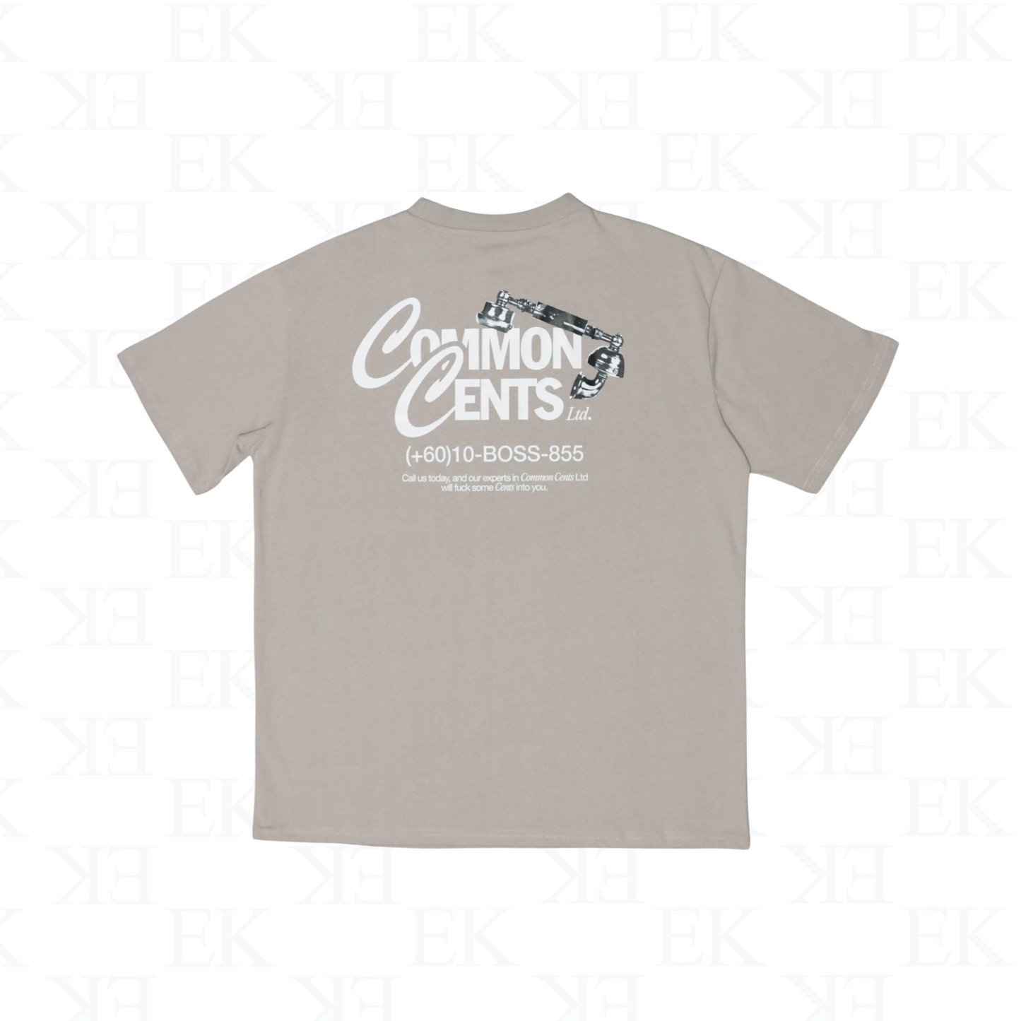 Common Cents Hotline Tee Grey