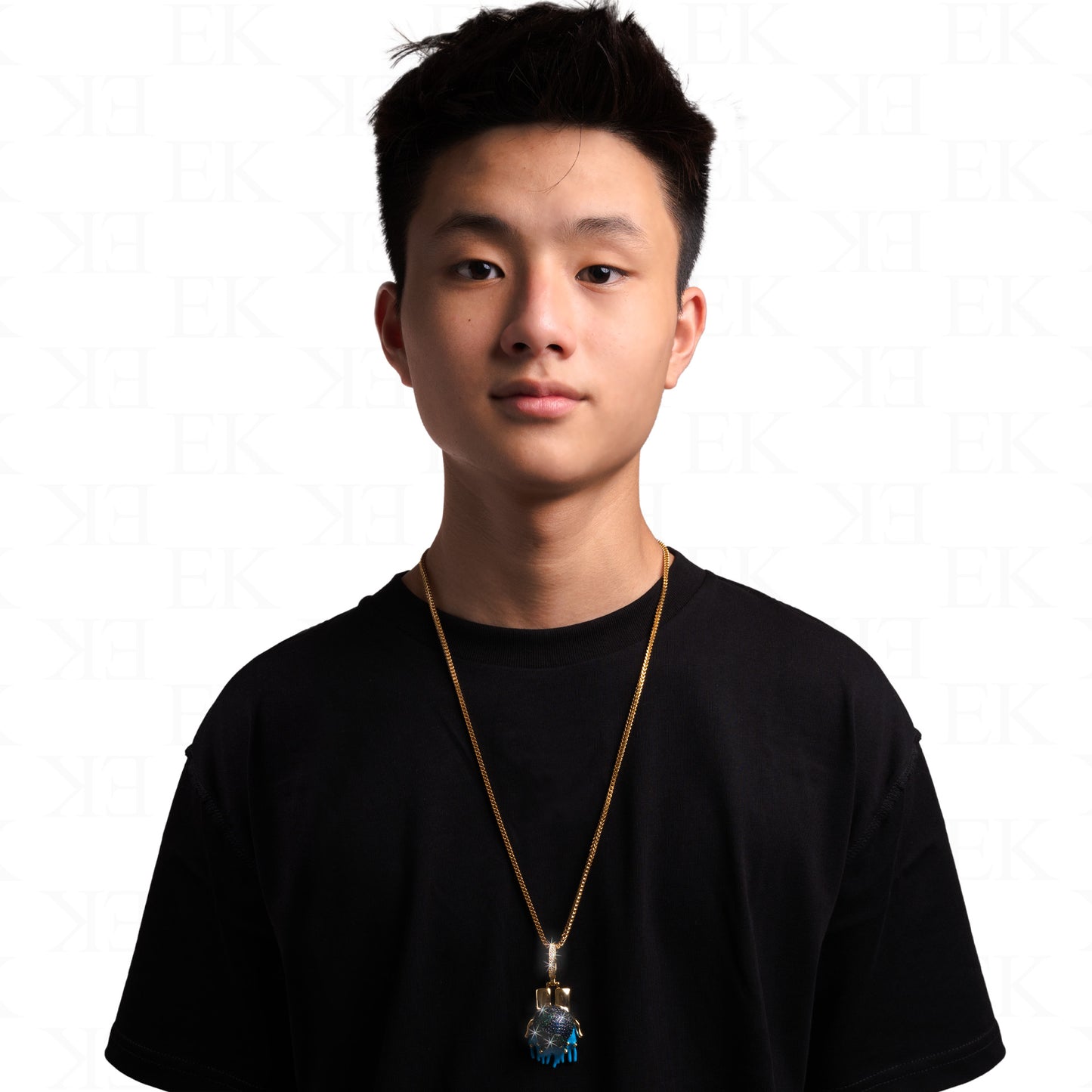 Dripping Globe Necklace Gold