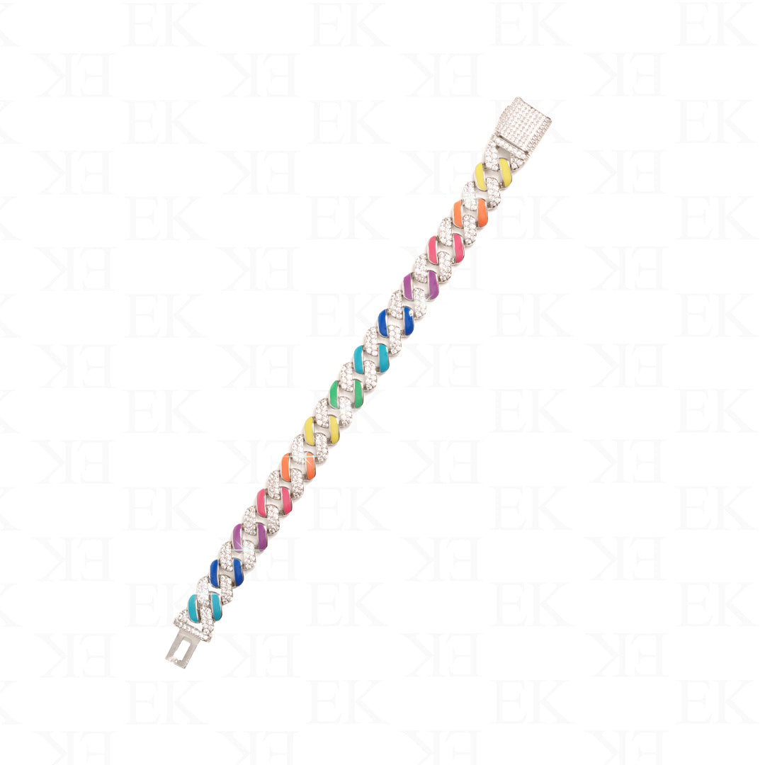 Rainbow Cuban Bracelet