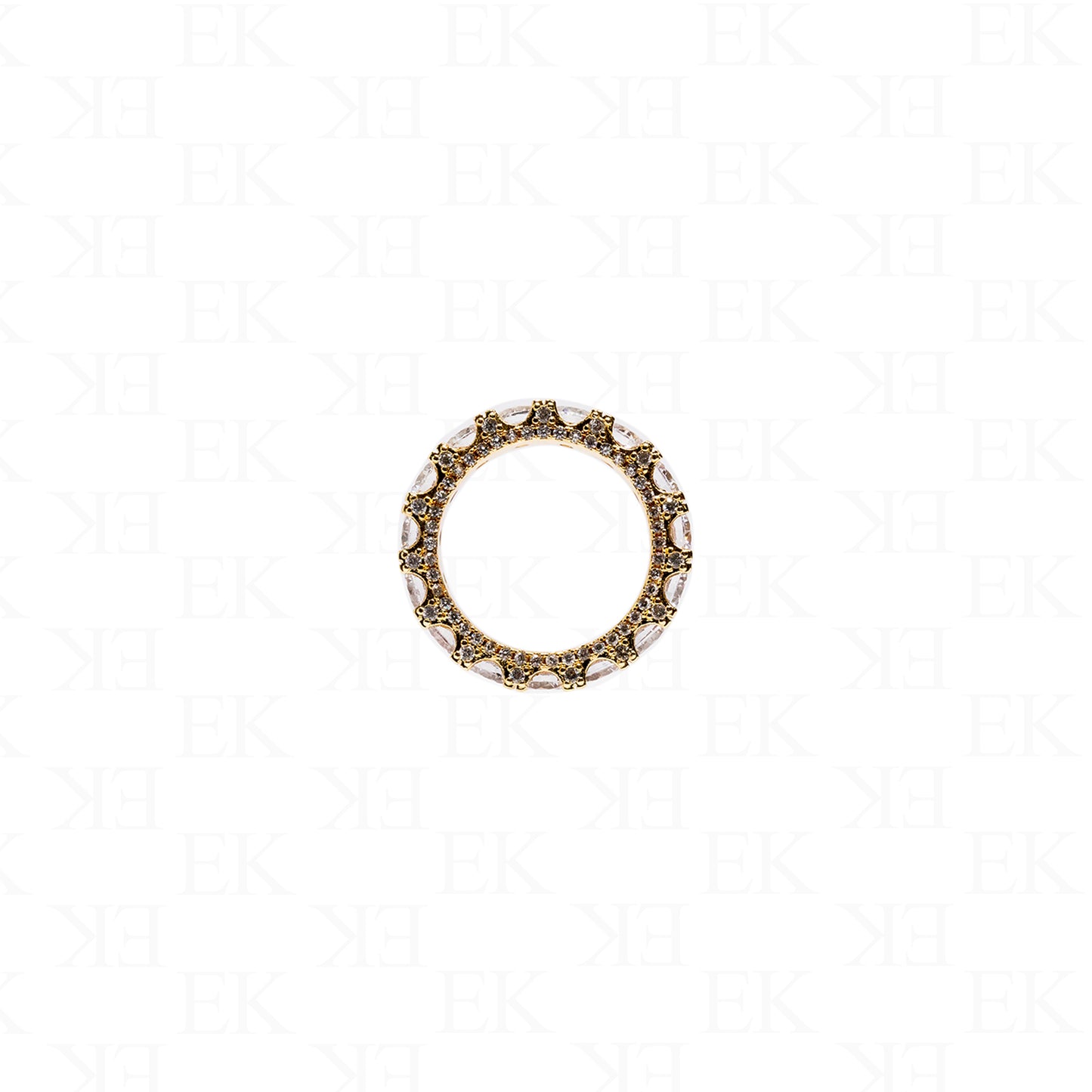 Cubic Ring Gold