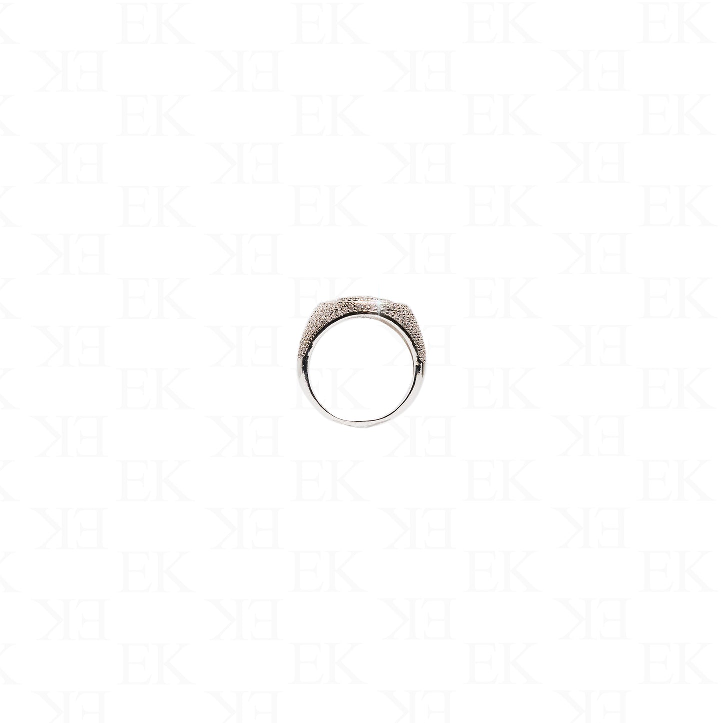 Heartbreaker Iced Ring Silver