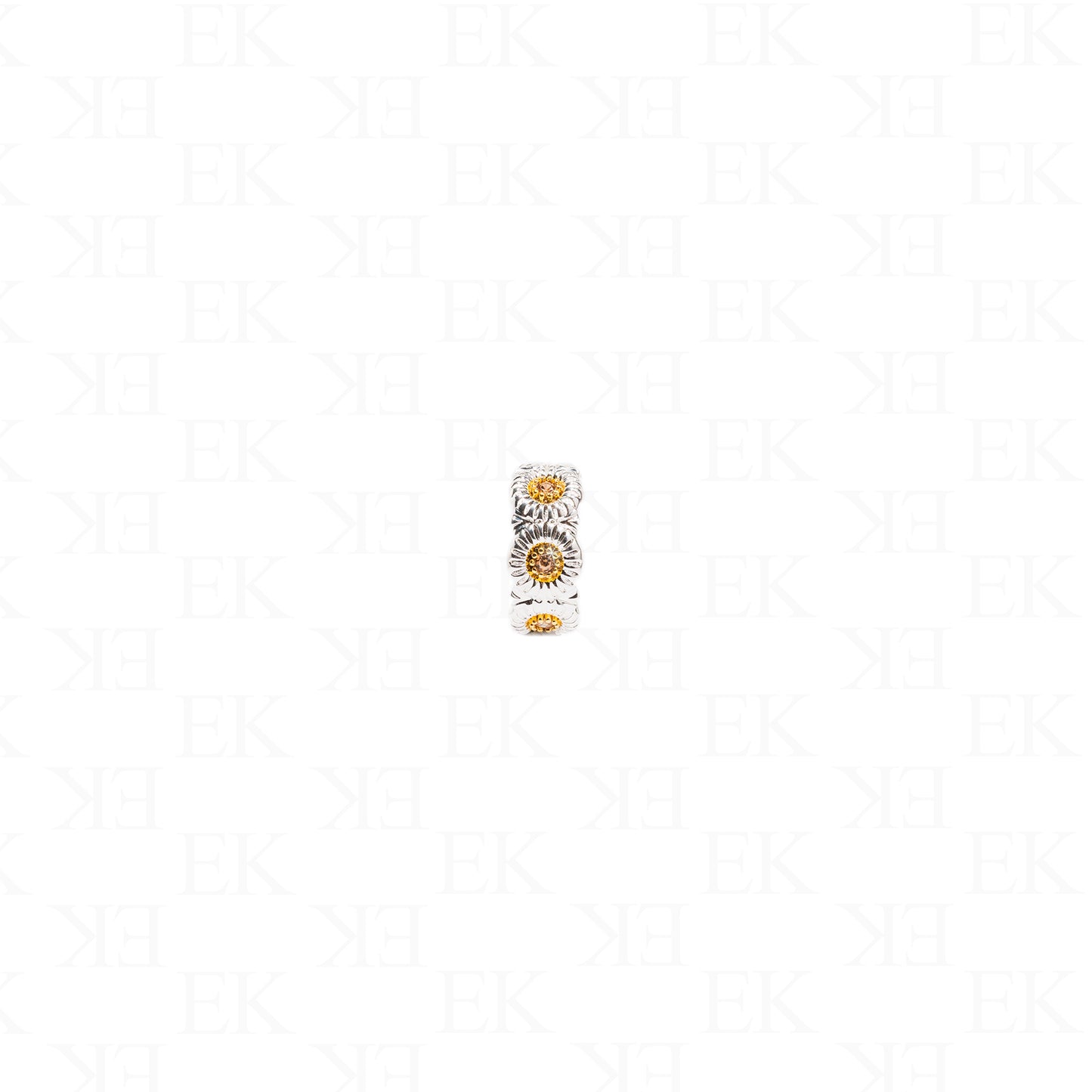 Iced Out Sunflower Ring