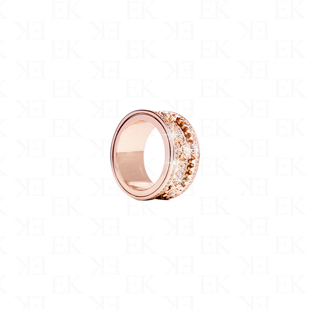 Iced Out Works the Wonder Ring Rose Gold