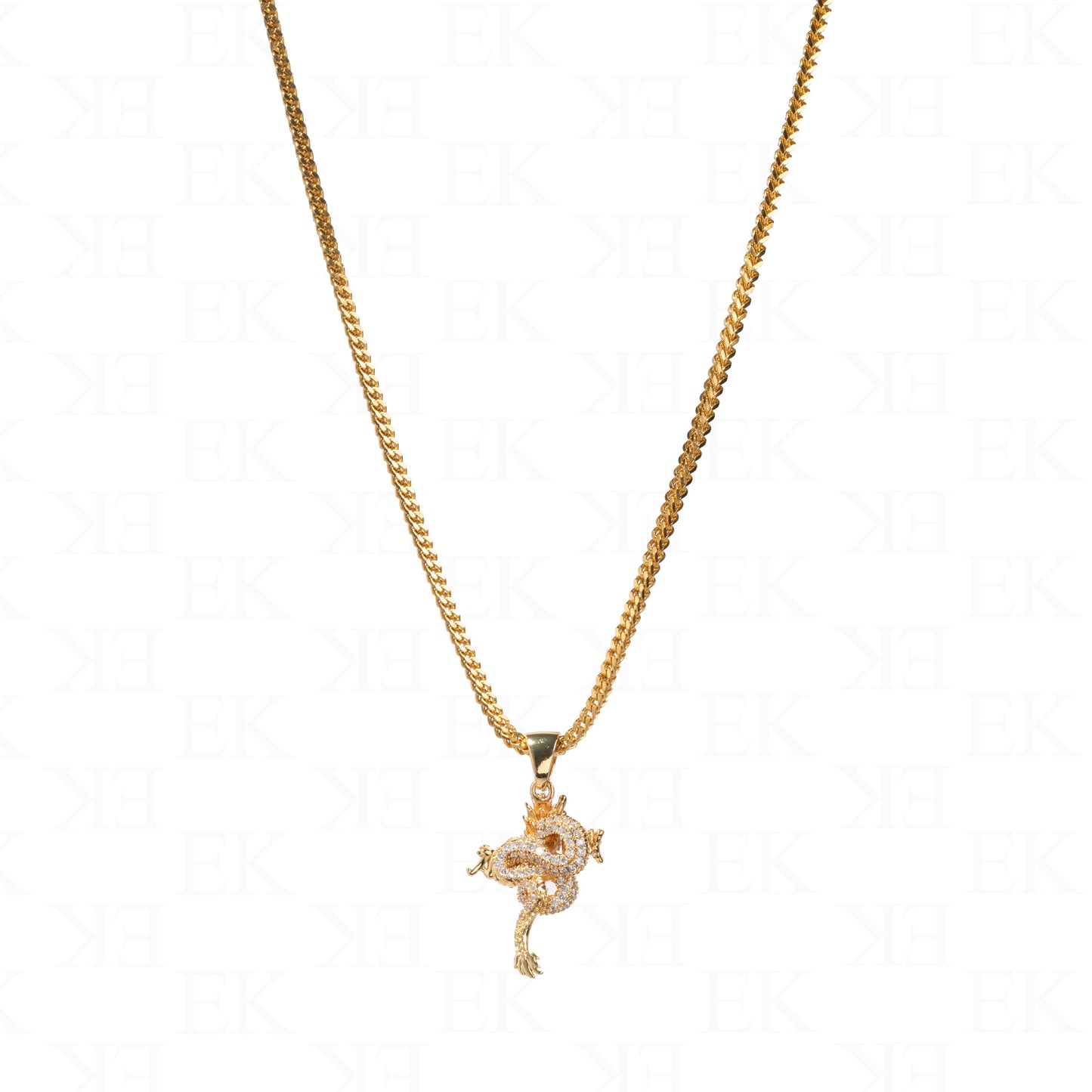 Dragon Necklace Gold