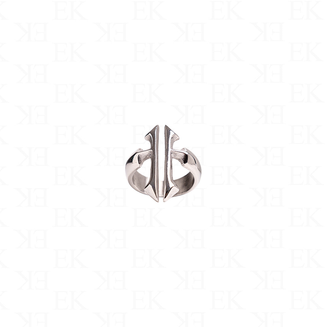 T Cross Ring Silver