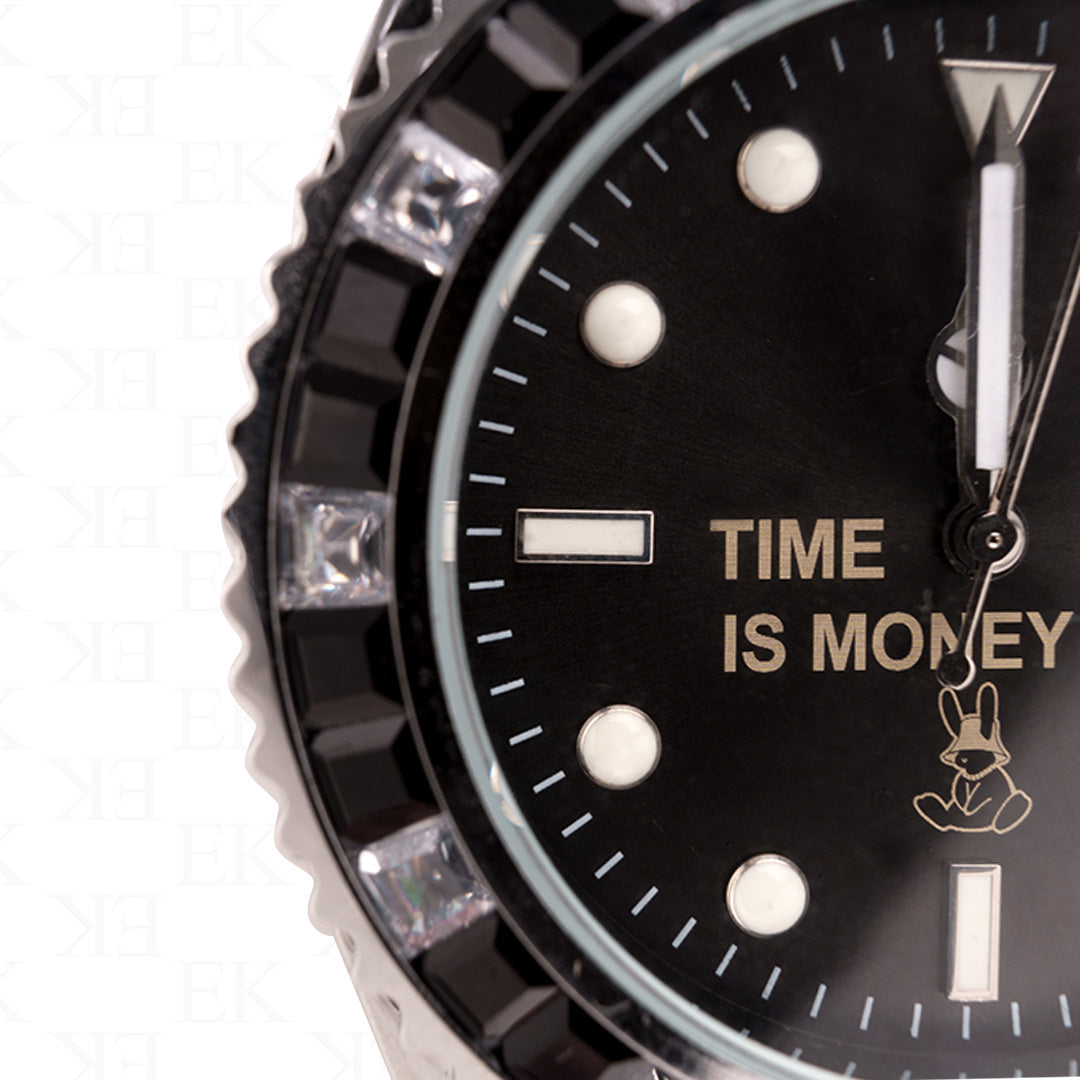 Time Is Money Watch Black