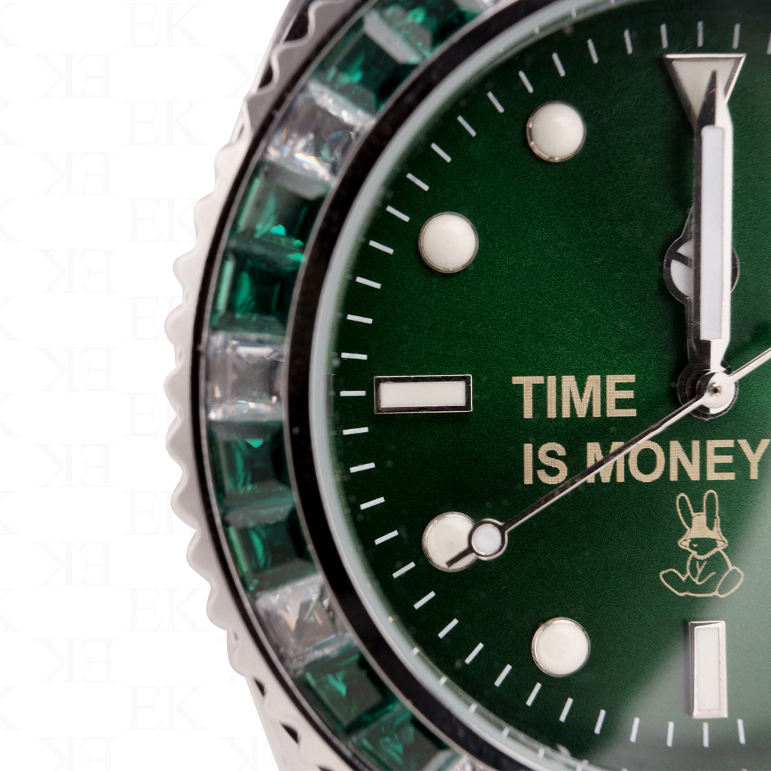 Time Is Money Watch Green