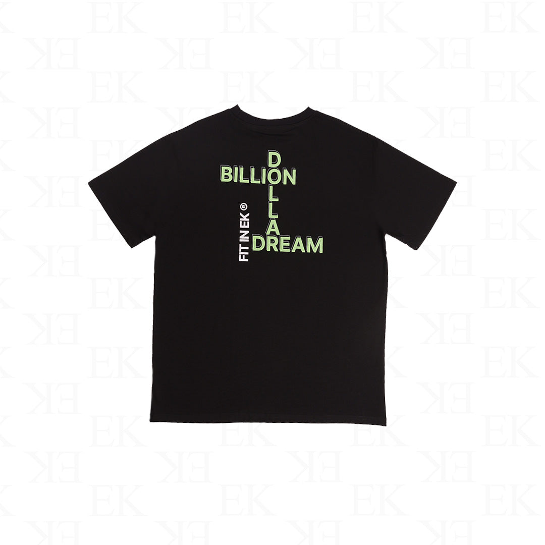 Billion Dollar Dream Crossword Tee Black
