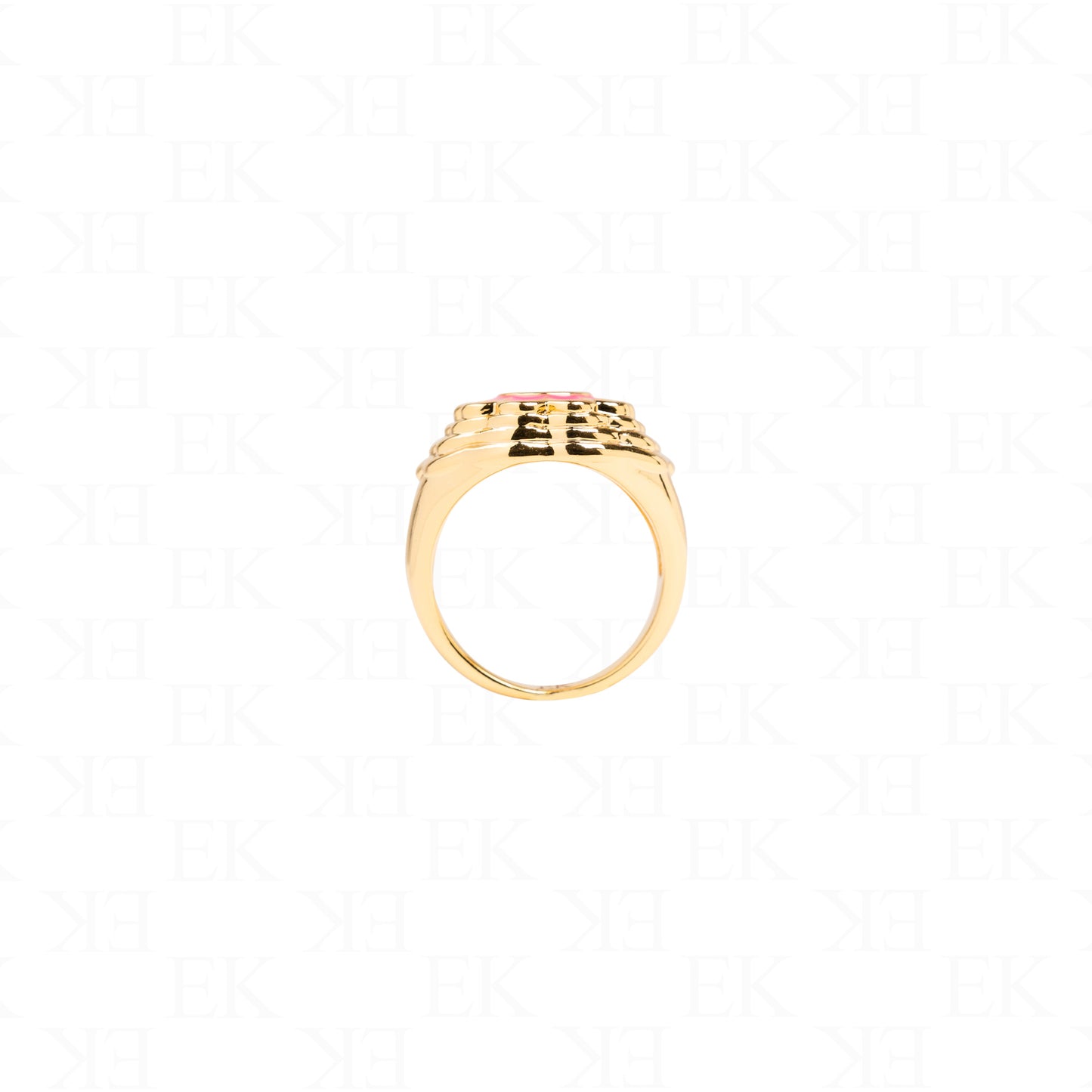 Dizzy Flower Ring Gold