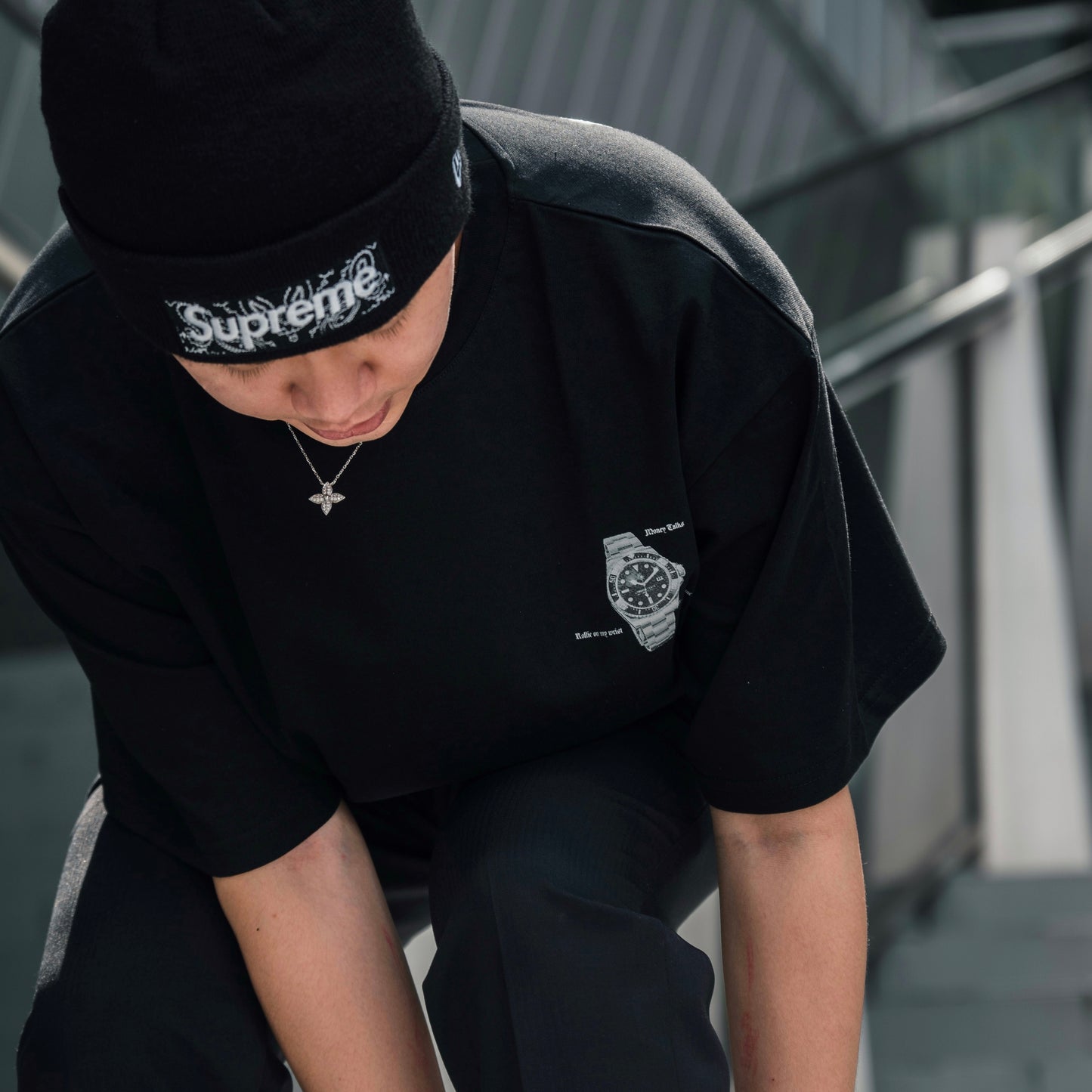 On Your Wrist Tee Black