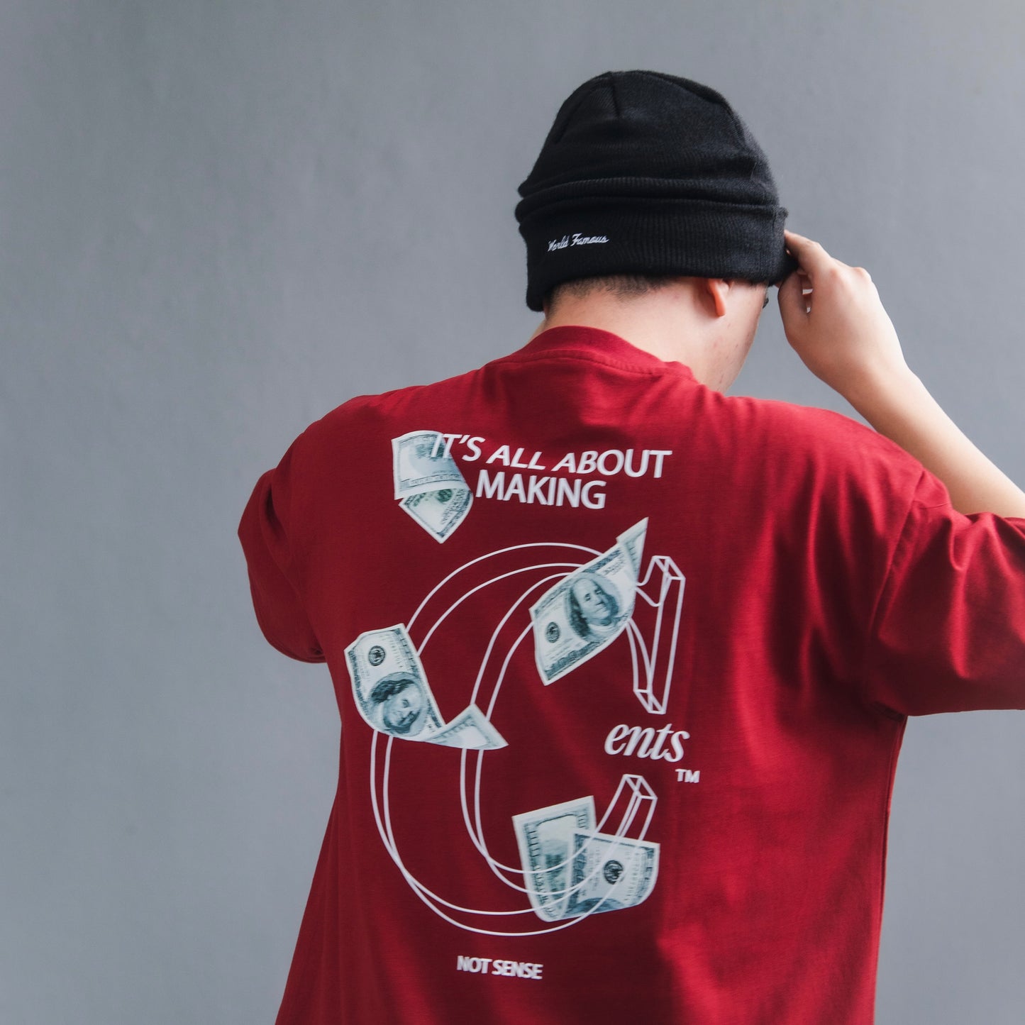 Making Cents Tee Red