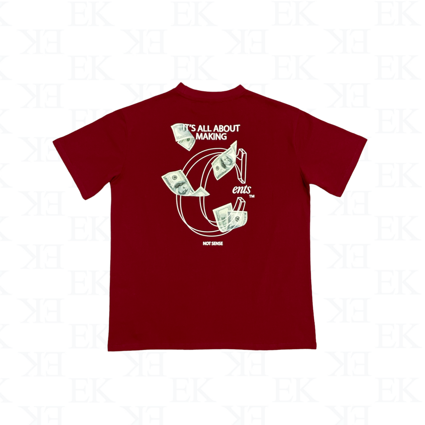 Making Cents Tee Red