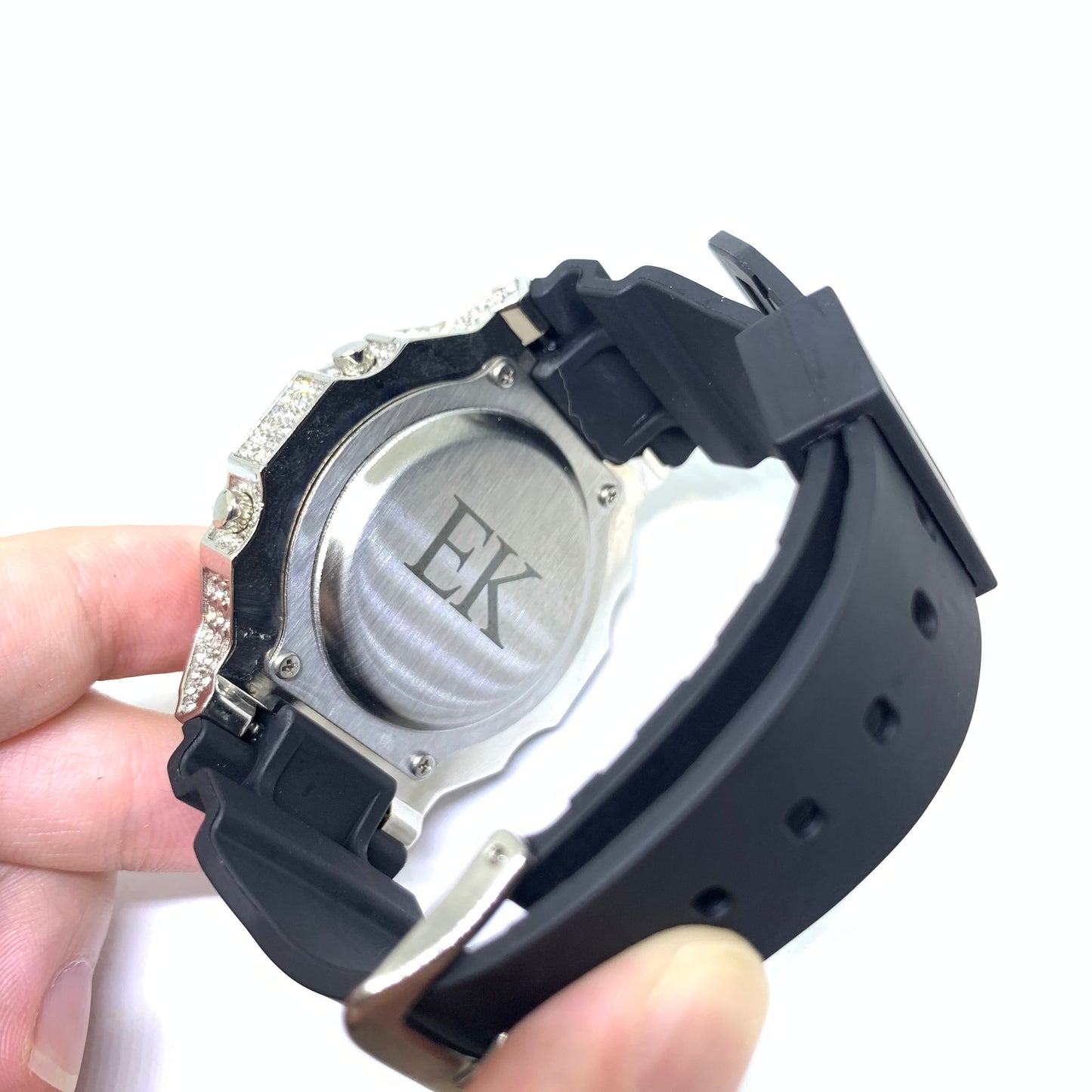 Iced EK Digital Watch with Rubber Strap