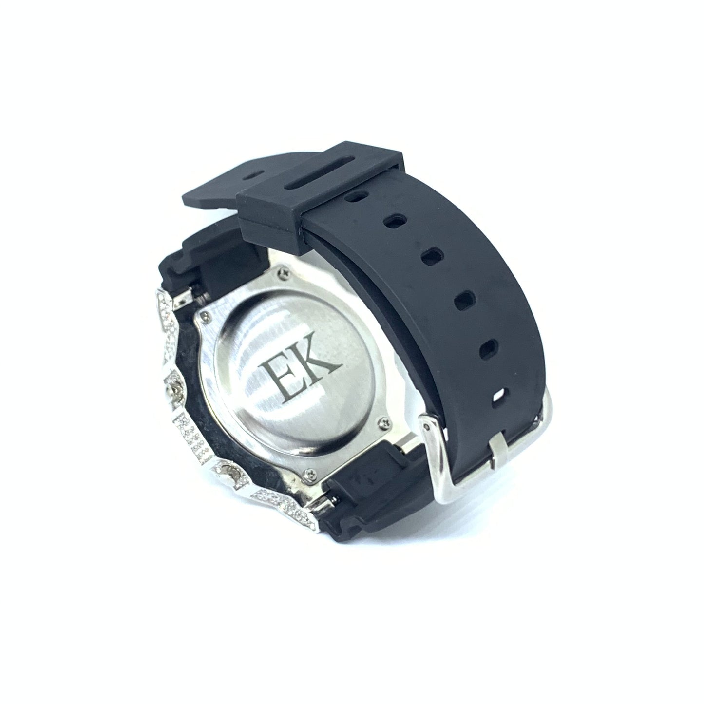 Iced EK Digital Watch with Rubber Strap