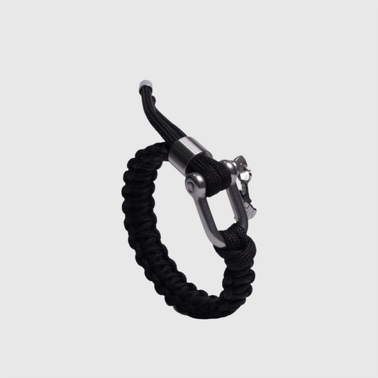 Twin Paracord Bracelet Black