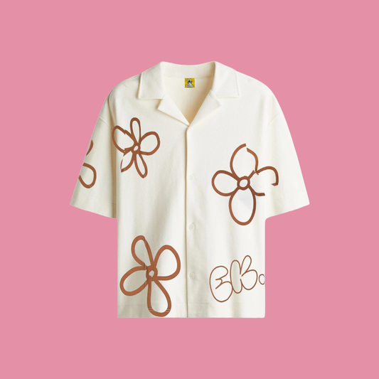 Bloom Avenue Shirt Beige/Brown
