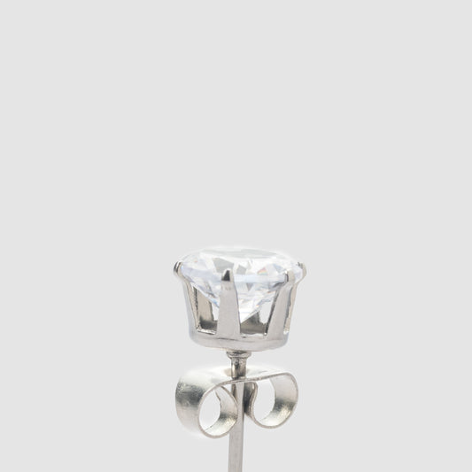 Iced Out 5mm Round Earring (Pair)