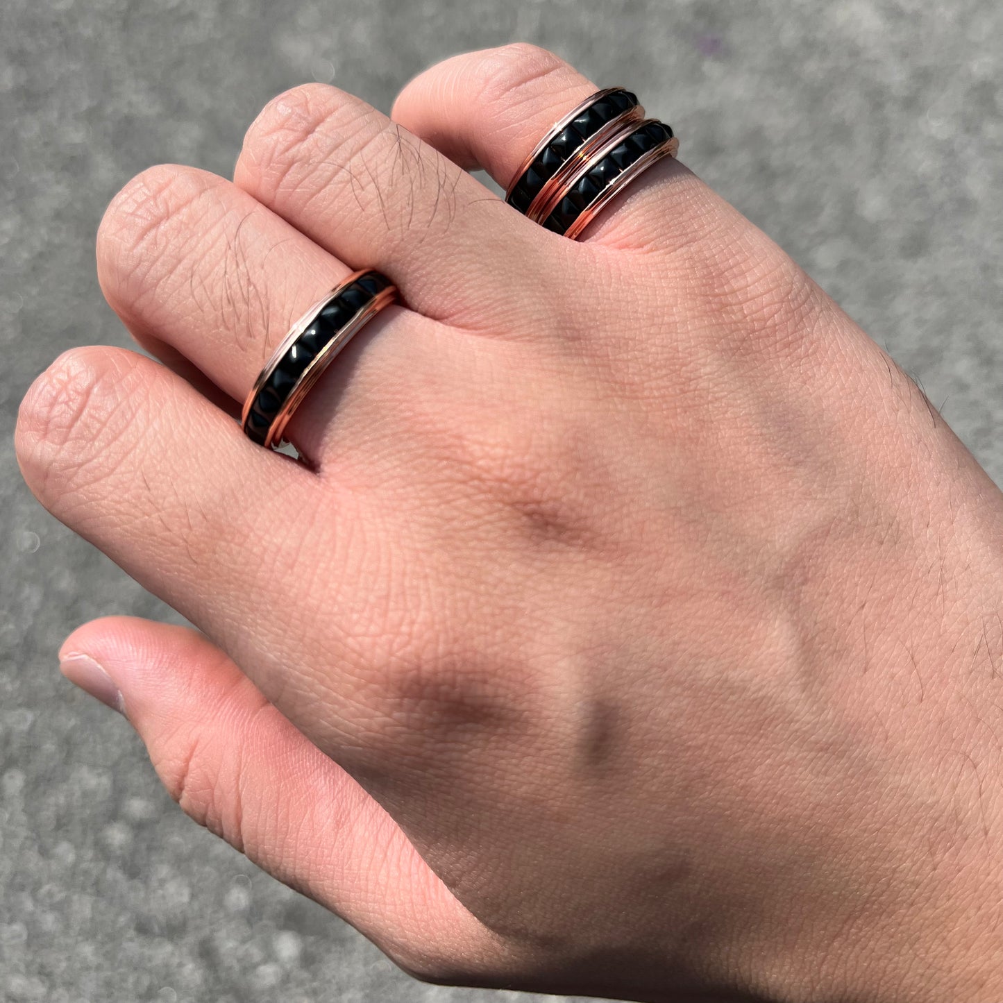 Copper Series Onyx Ring